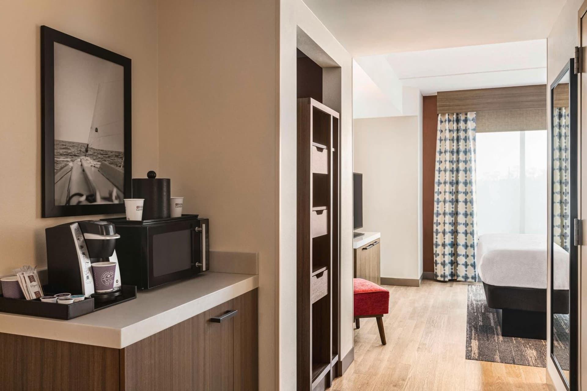 Junior King Suite with Seating Area at Hilton Garden Inn Palm Coast Town Center in Palm Coast, FL