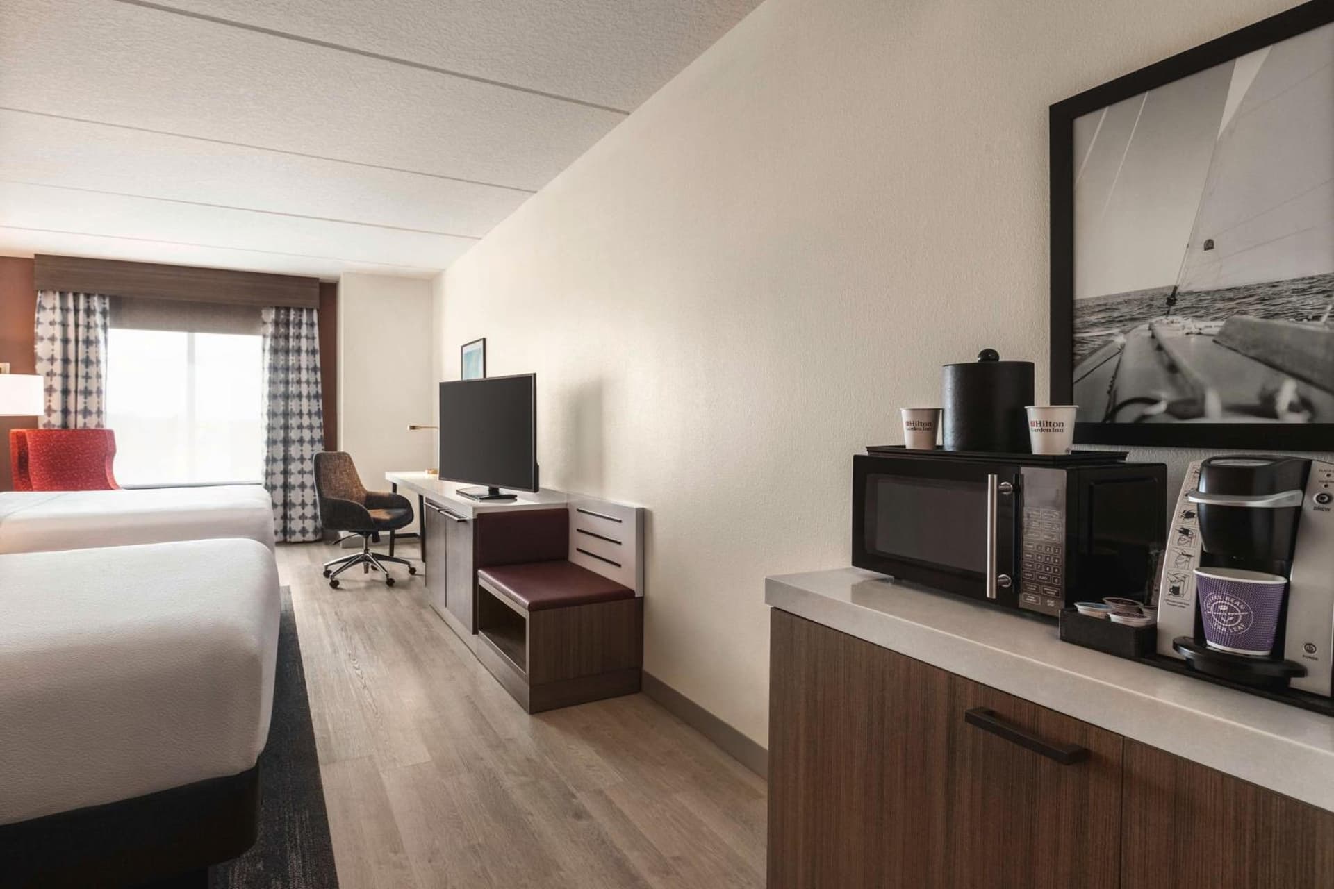 Queen Room with Two Queen Beds at Hilton Garden Inn Palm Coast Town Center in Palm Coast, FL