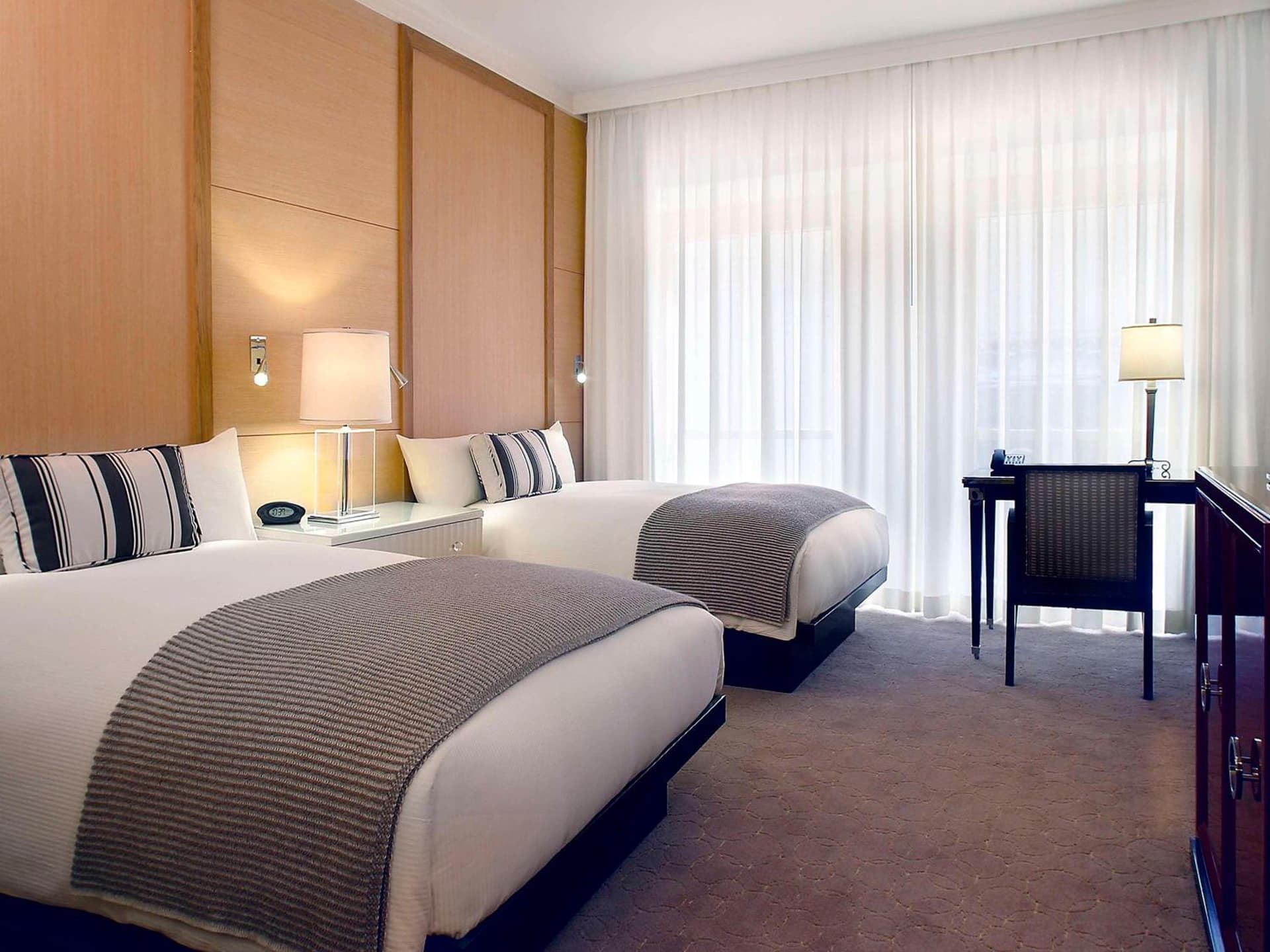 Superior Queen Room with Two Queen Beds and Street View at Hotel Sofitel Los Angeles at Beverly Hills in Los Angeles, CA
