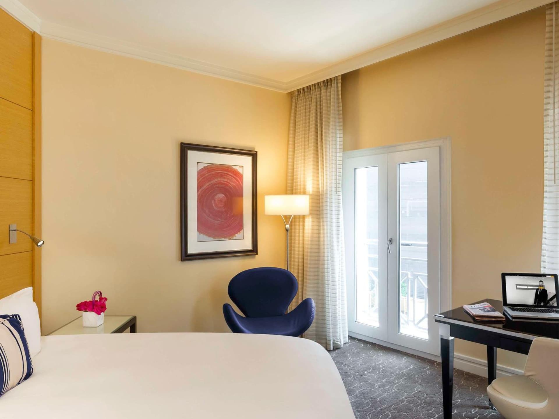 Beverly Luxury Room, 1 king-size bed, Beverly Blvd View at Hotel Sofitel Los Angeles at Beverly Hills in Los Angeles, CA