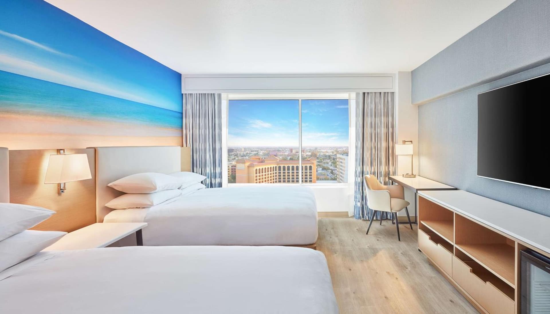 Deluxe Queen Room with Two Queen Beds at Hyatt Regency Orange County in Anaheim, CA