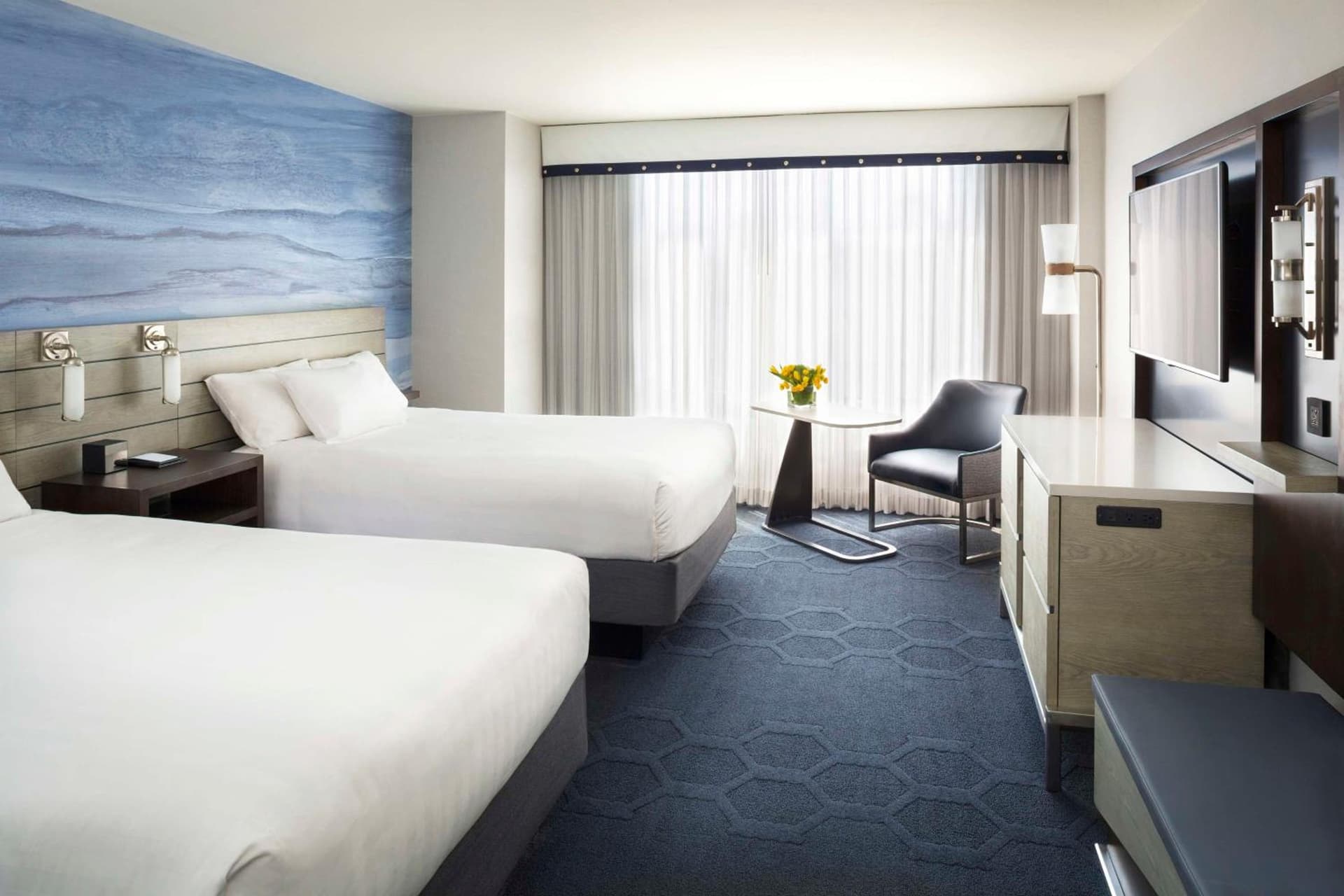 Double Room with Two Double Beds and Courtyard View at Hyatt Centric Fisherman's Wharf San Francisco in San Francisco, CA