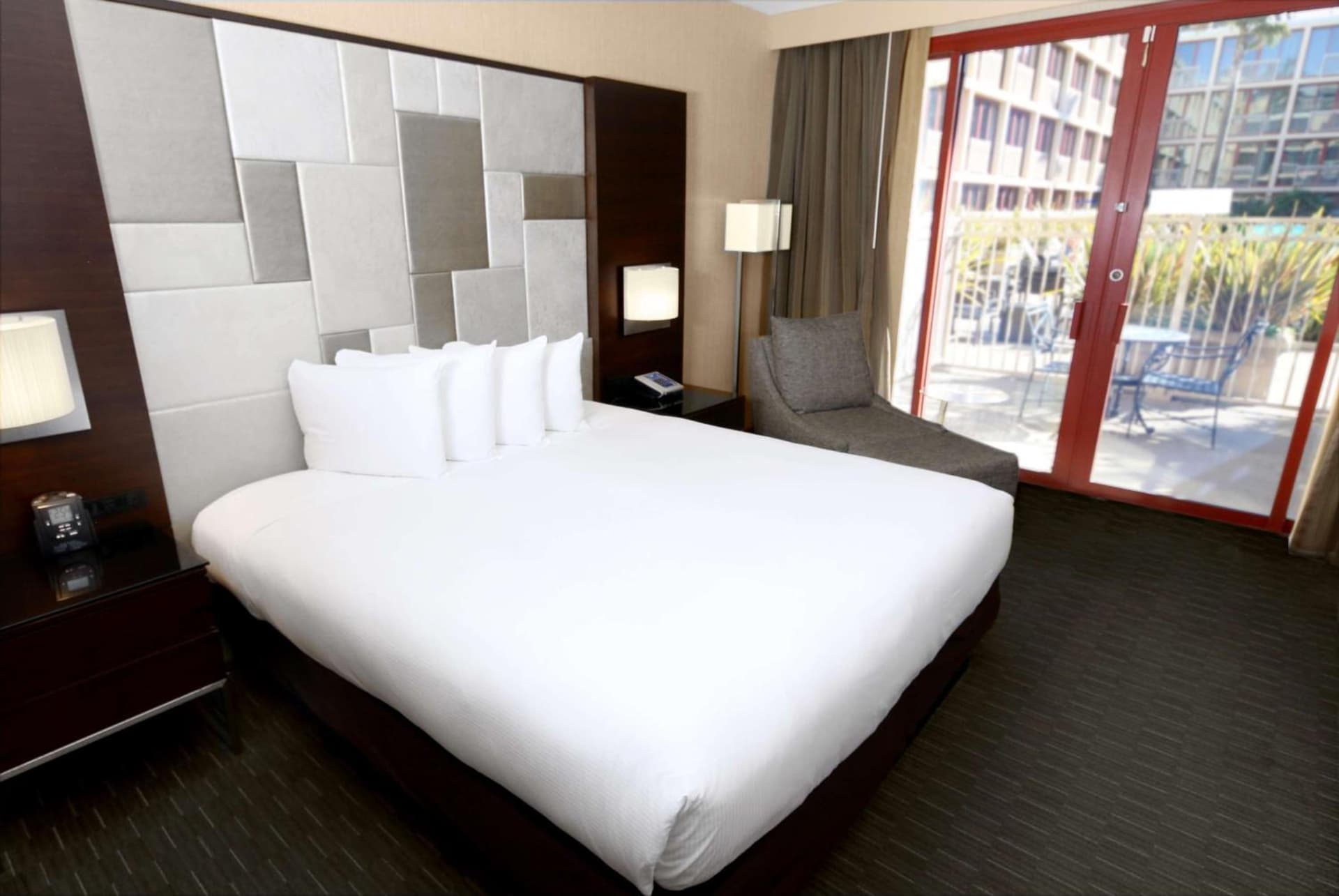 King Room with Terrace and Pool View at Hilton San Francisco Union Square in San Francisco, CA