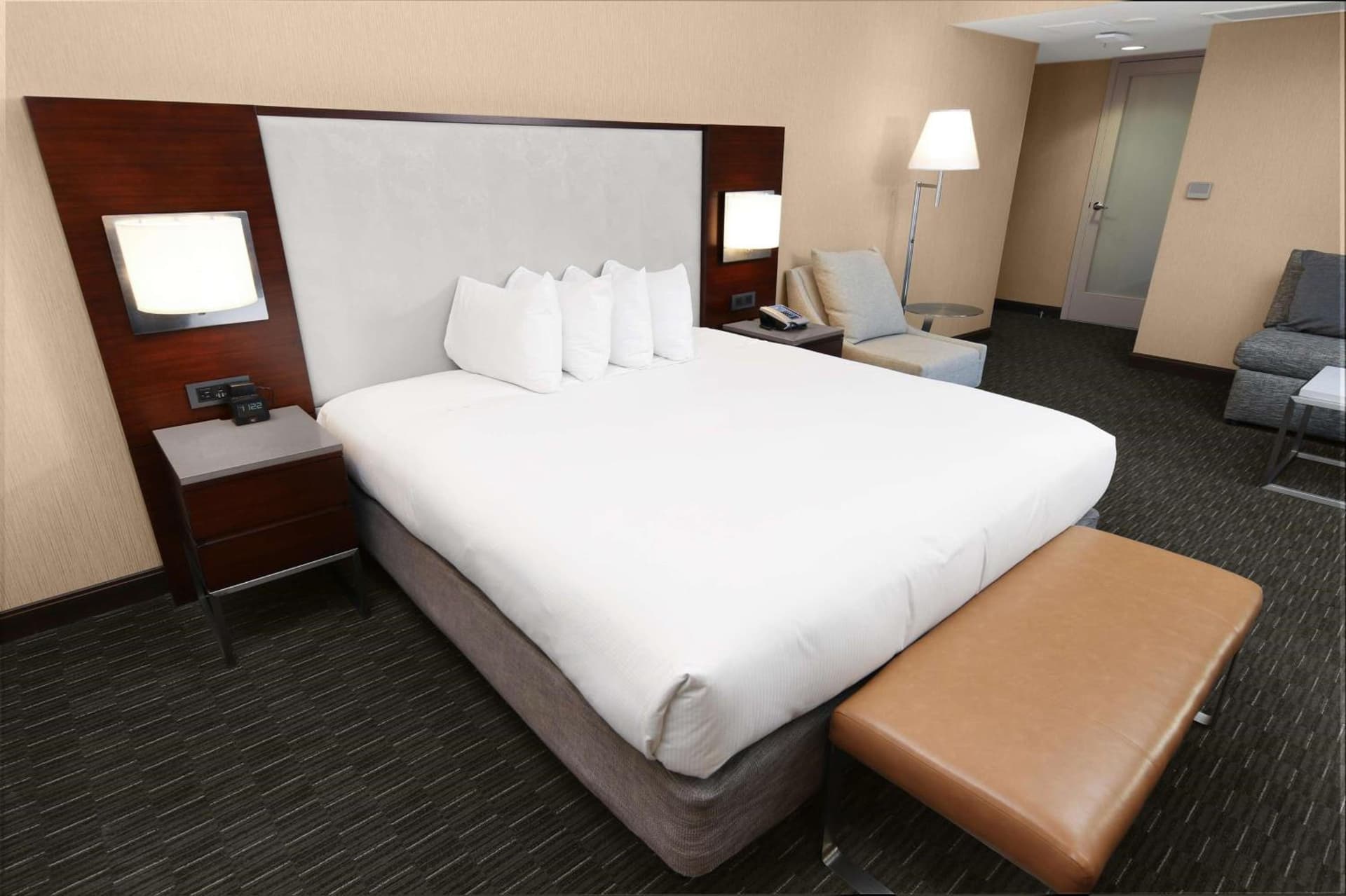 Junior King Suite with Seating Area at Hilton San Francisco Union Square in San Francisco, CA