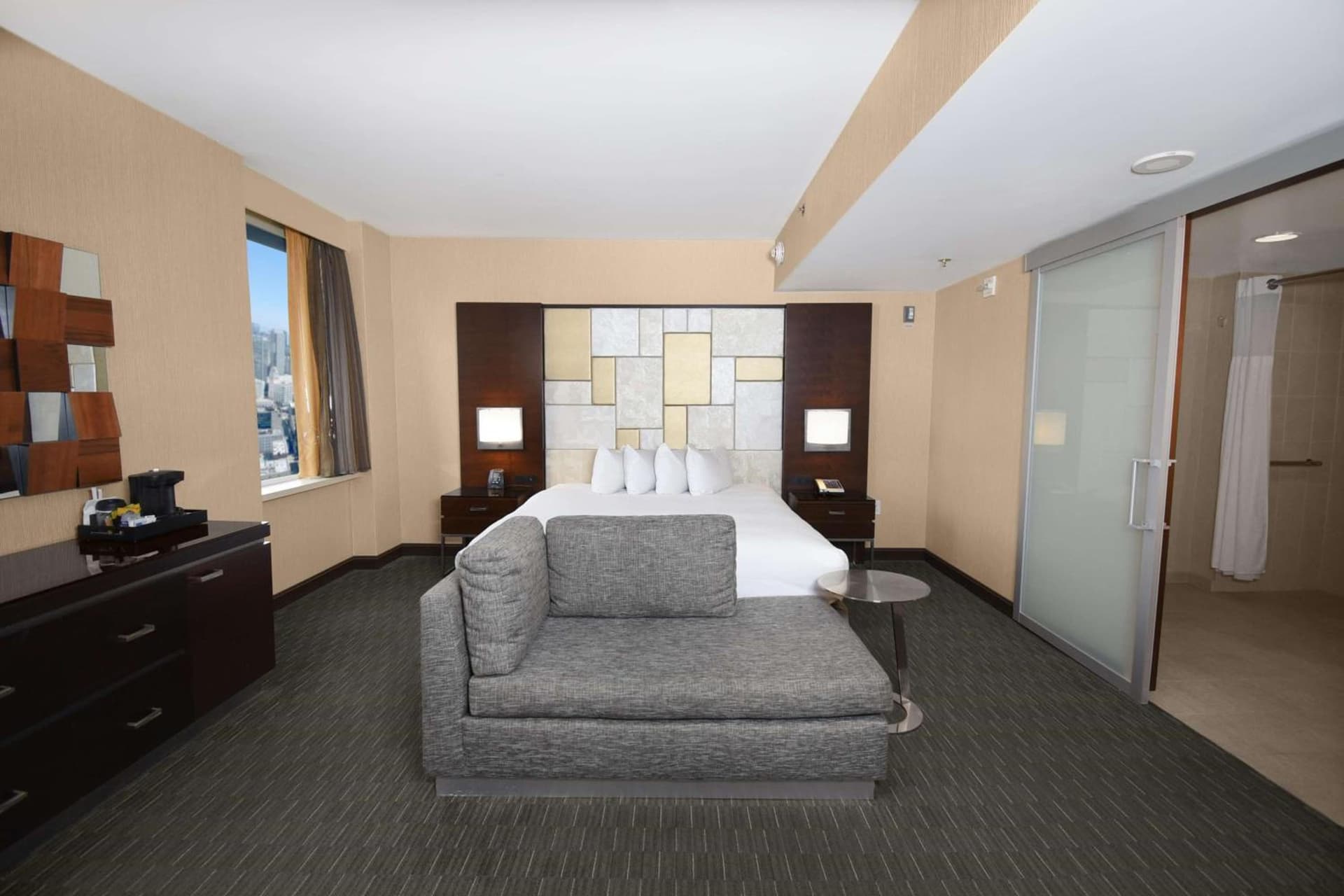 One King Bed Mobility/Hearing Accessible - Roll-In Shower at Hilton San Francisco Union Square in San Francisco, CA