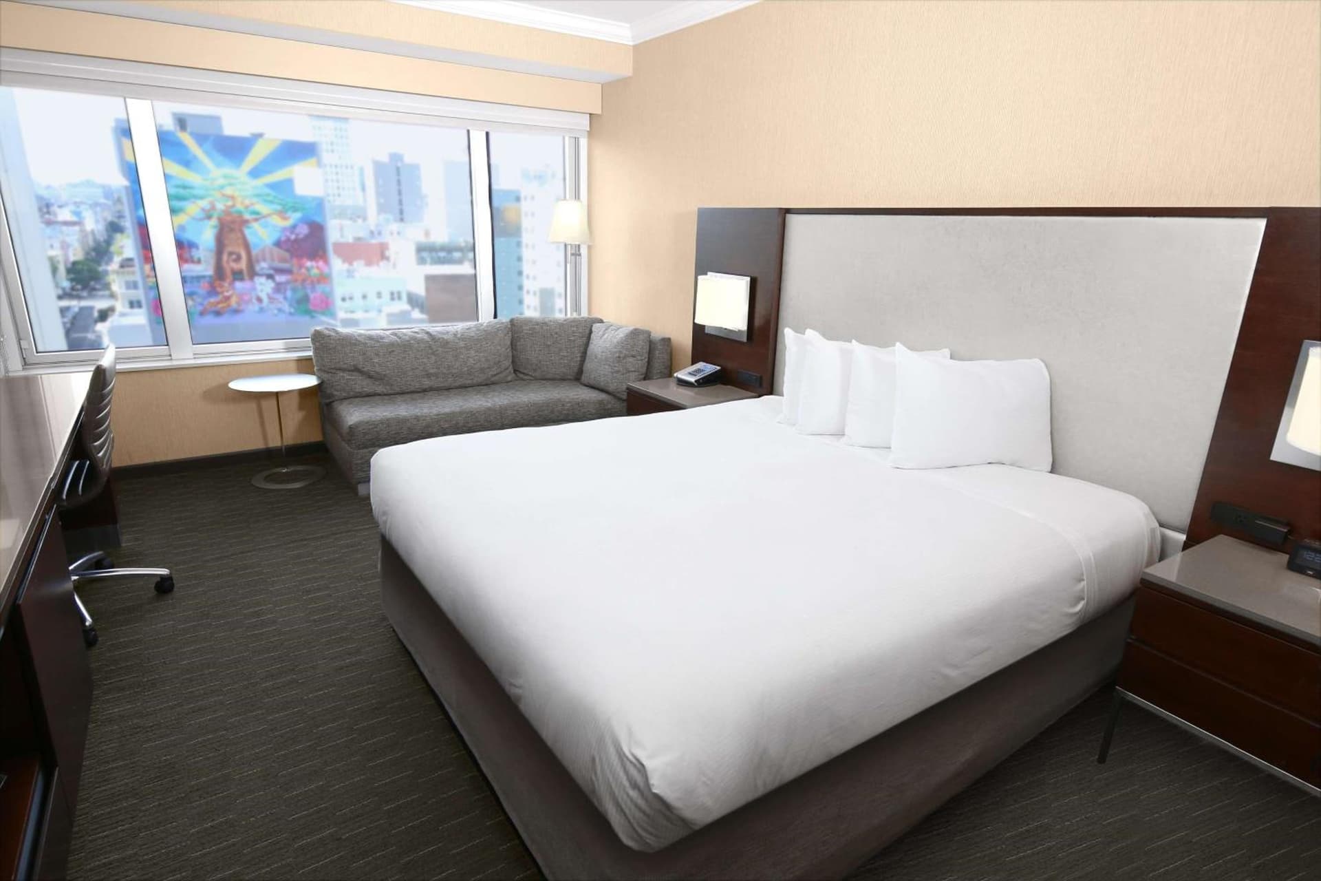 Deluxe King Room at Hilton San Francisco Union Square in San Francisco, CA