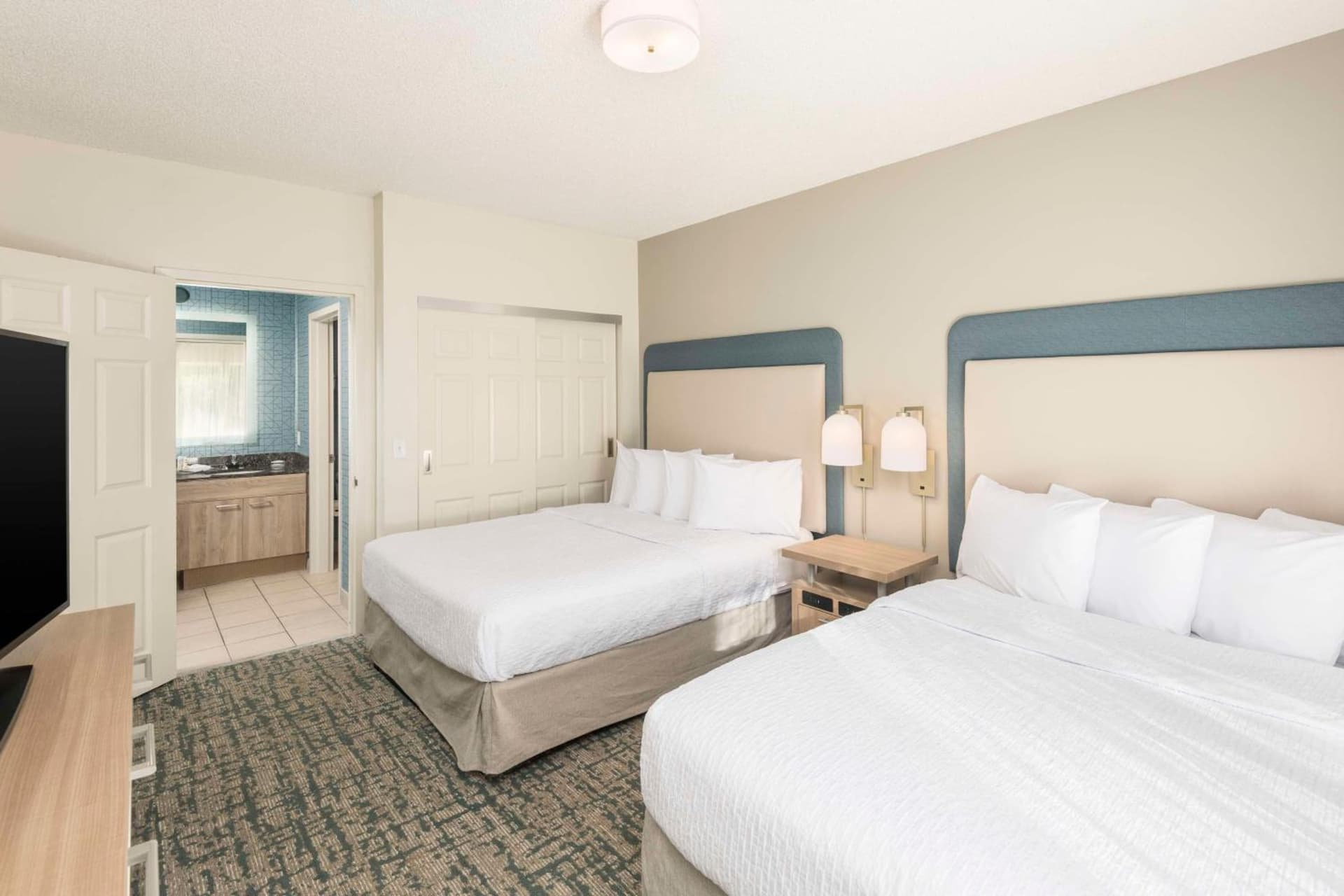 Two Bedroom Suite with One King and Two Queen Beds - Non-Smoking at Homewood Suites Miami Airport/Blue Lagoon in Miami, FL