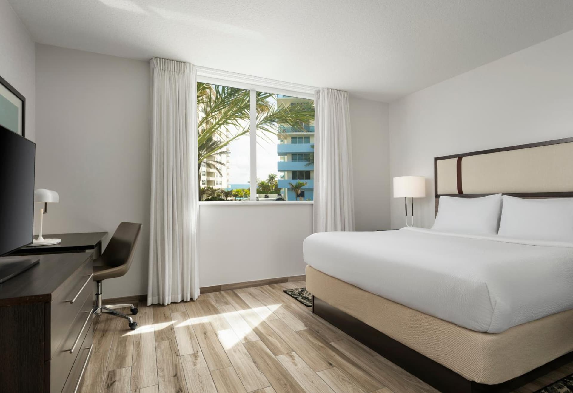 King Suite with Partial Ocean View at Residence Inn by Marriott Miami Beach Surfside in Miami Beach, FL