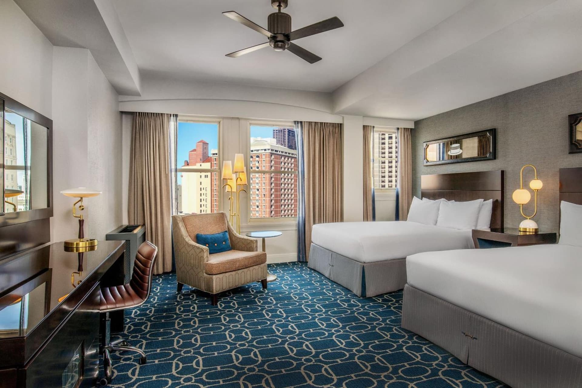 Deluxe Queen Room with Two Queen Beds at Hotel Adagio, Autograph Collection in San Francisco, CA