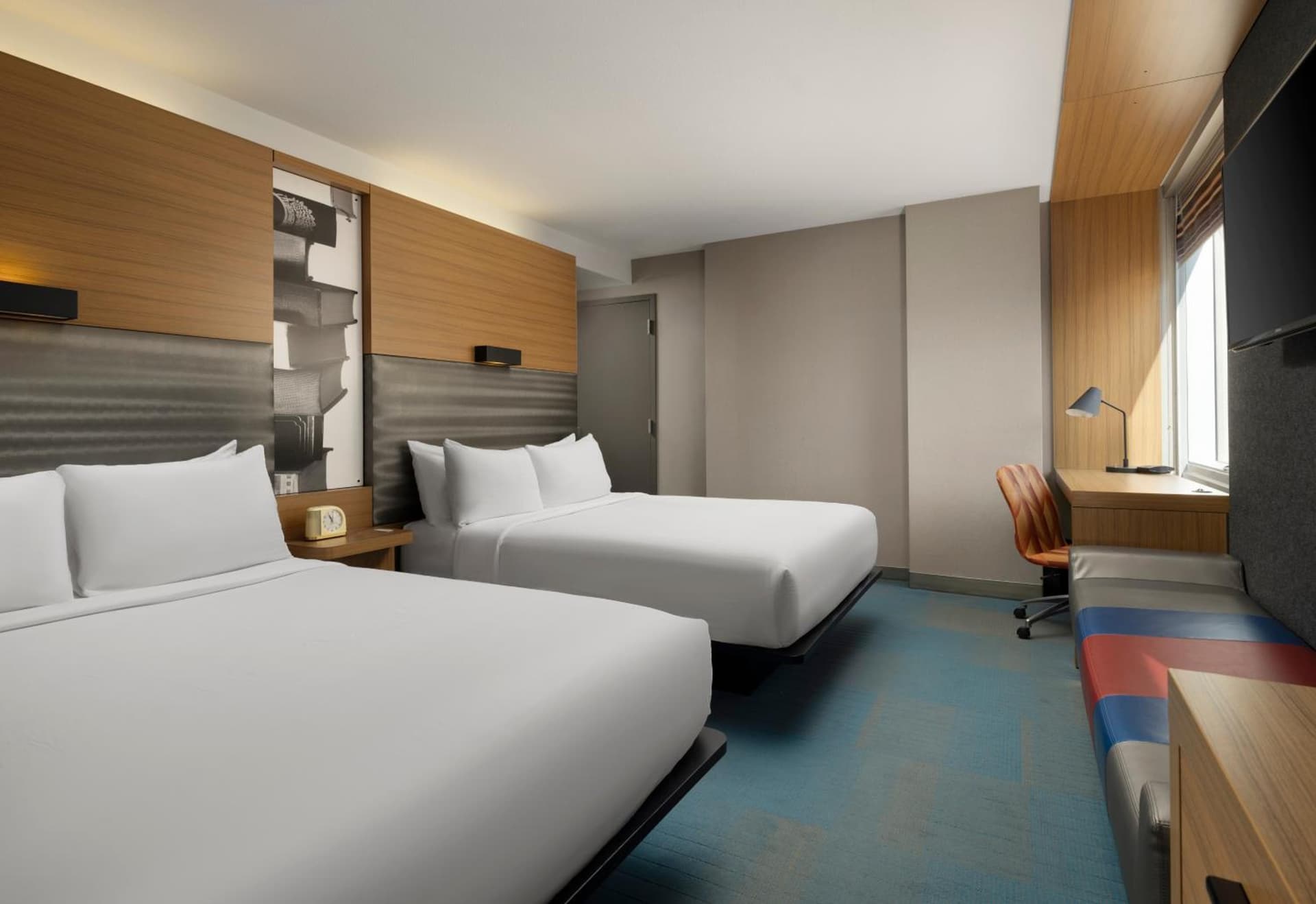 Aloft Queen Room with Two Queen Beds and City View at Aloft Chicago Downtown River North in Chicago, IL