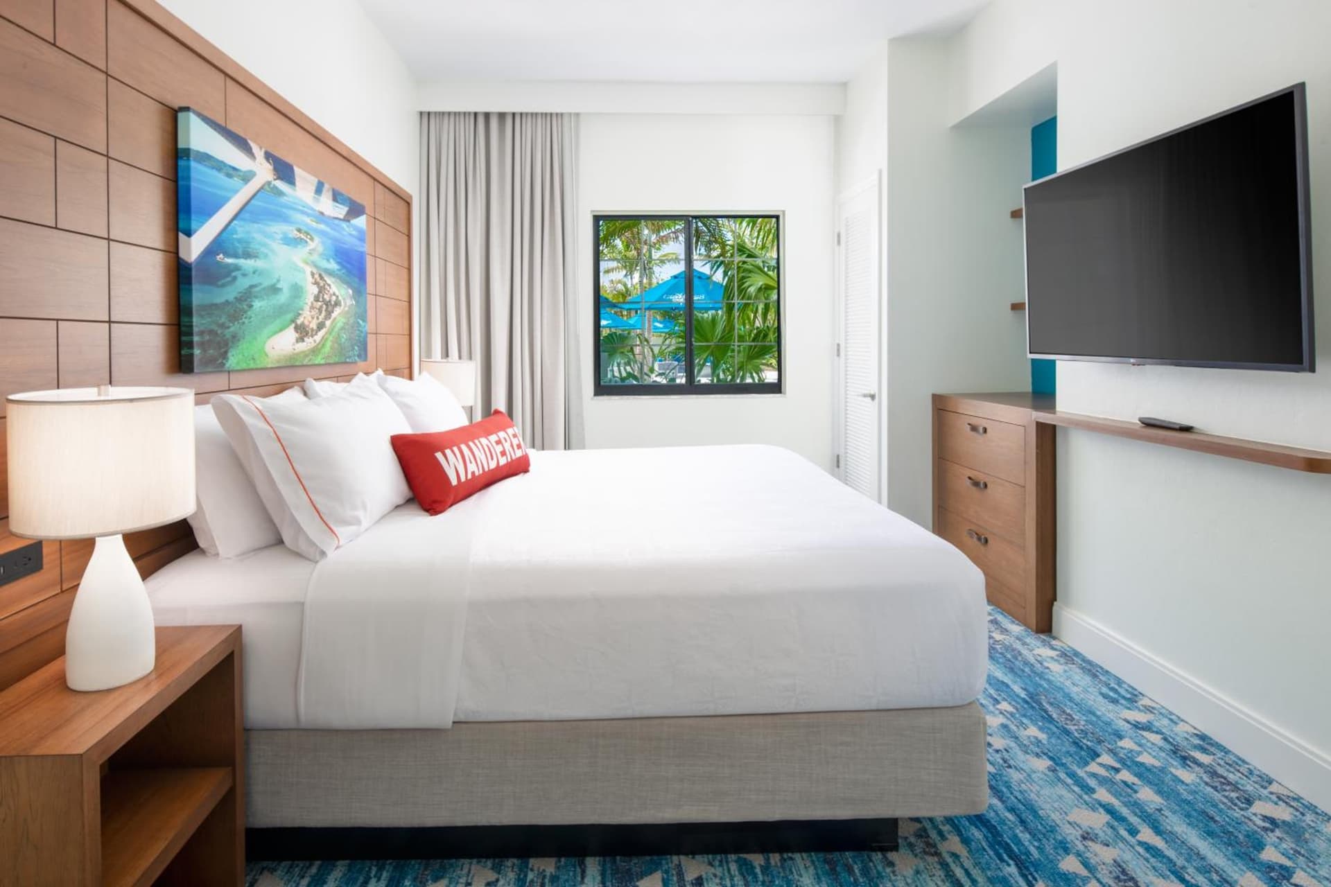 King Suite with Pool View at Compass by Margaritaville Hotel Naples in Naples, FL
