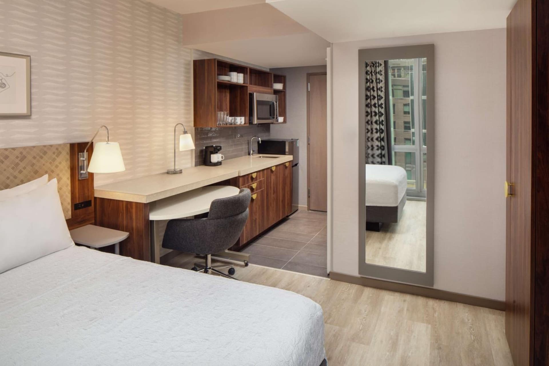 Queen Studio Suite at Home2 Suites By Hilton New York Times Square in New York, NY