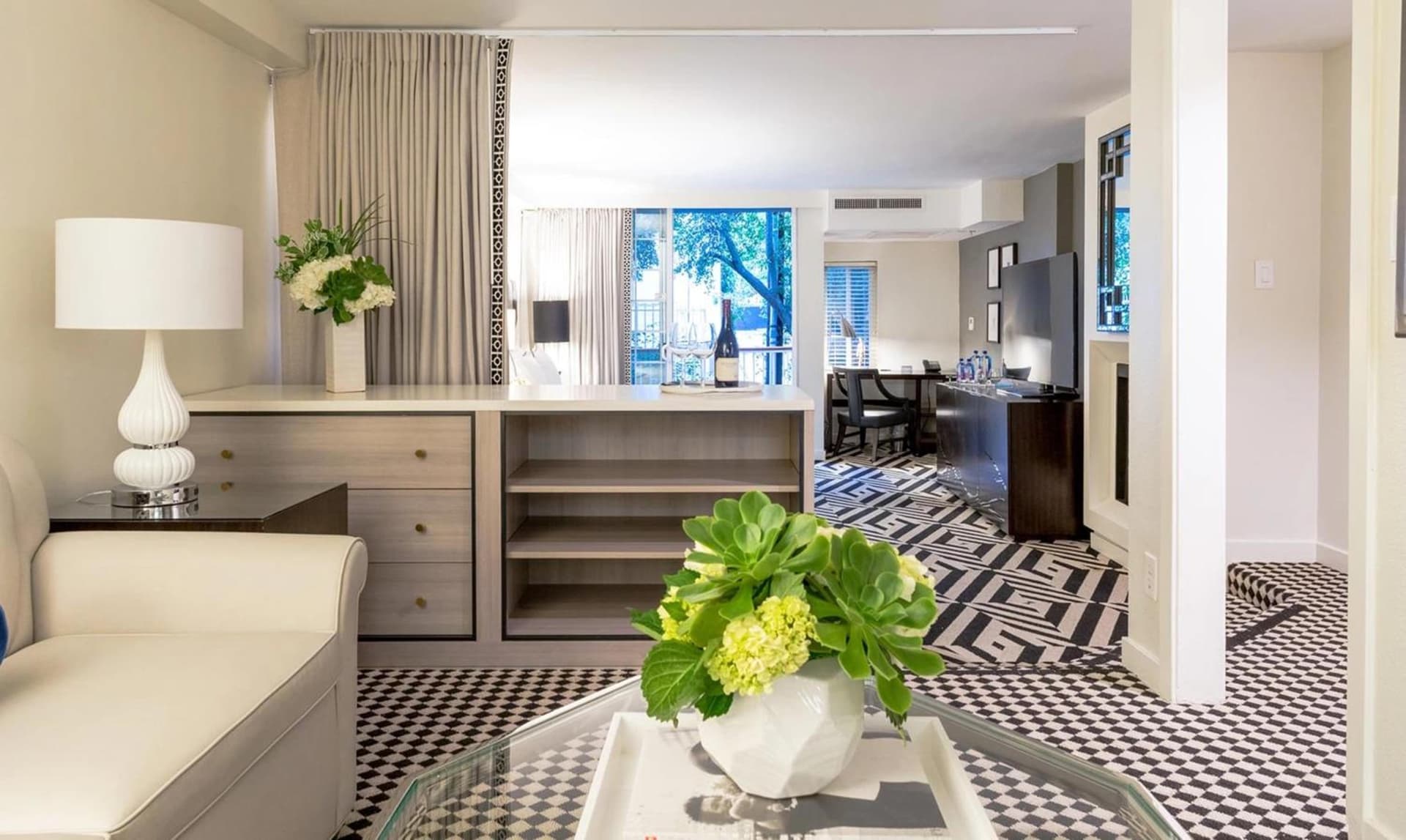 Premier King Suite with Balcony at Chamberlain West Hollywood in Los Angeles, CA
