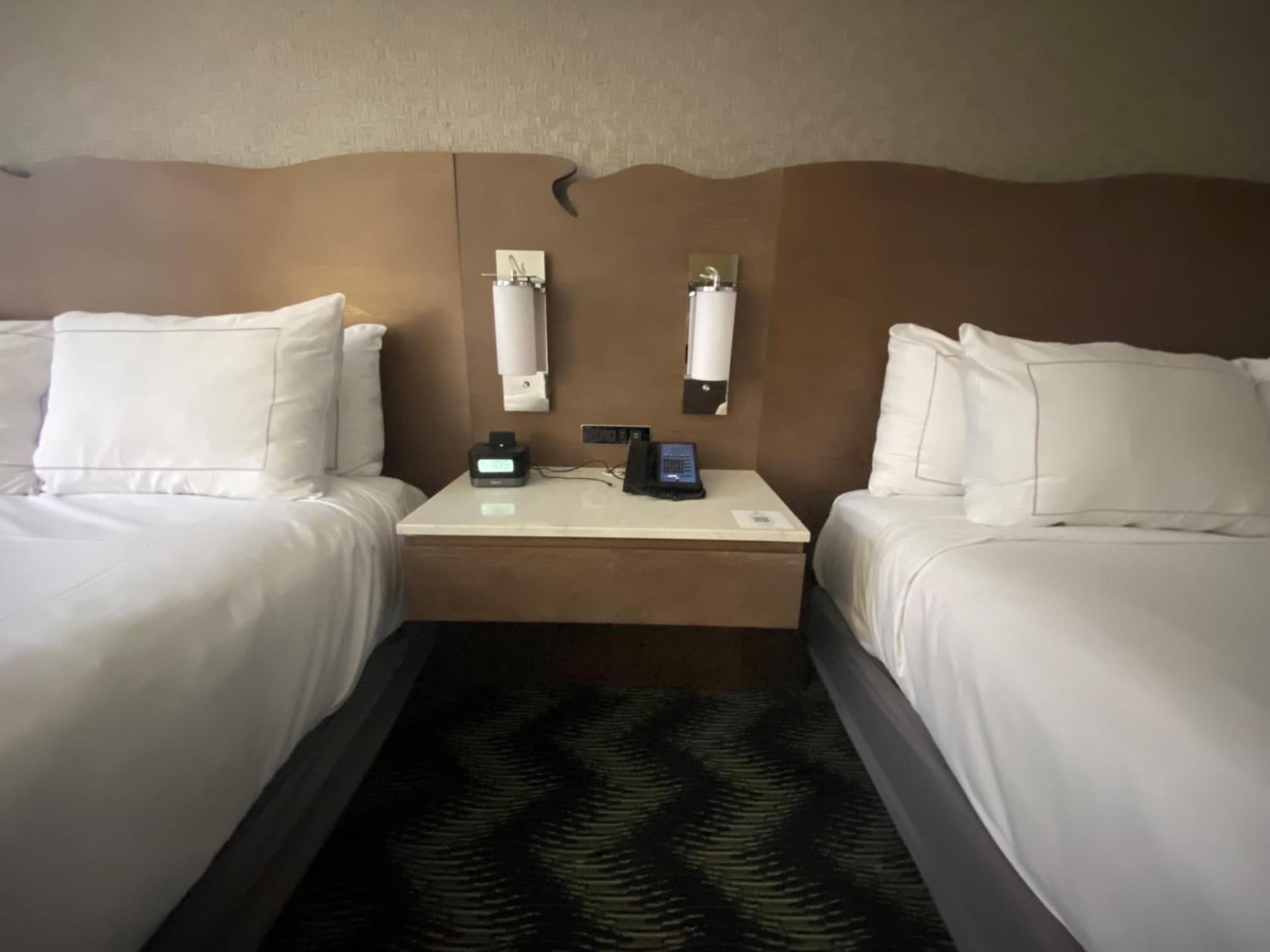 Queen Room with Two Queen Beds and Roll-In Shower - Mobility Access at Hilton Houston North in Houston, TX
