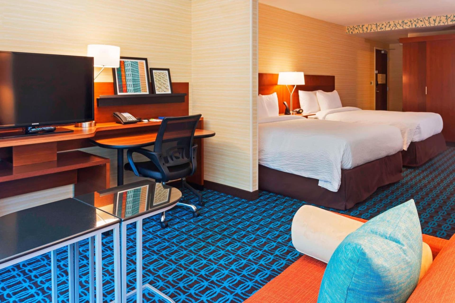 Queen Room with Two Queen Beds at Fairfield Inn and Suites Chicago Downtown-River North in Chicago, IL