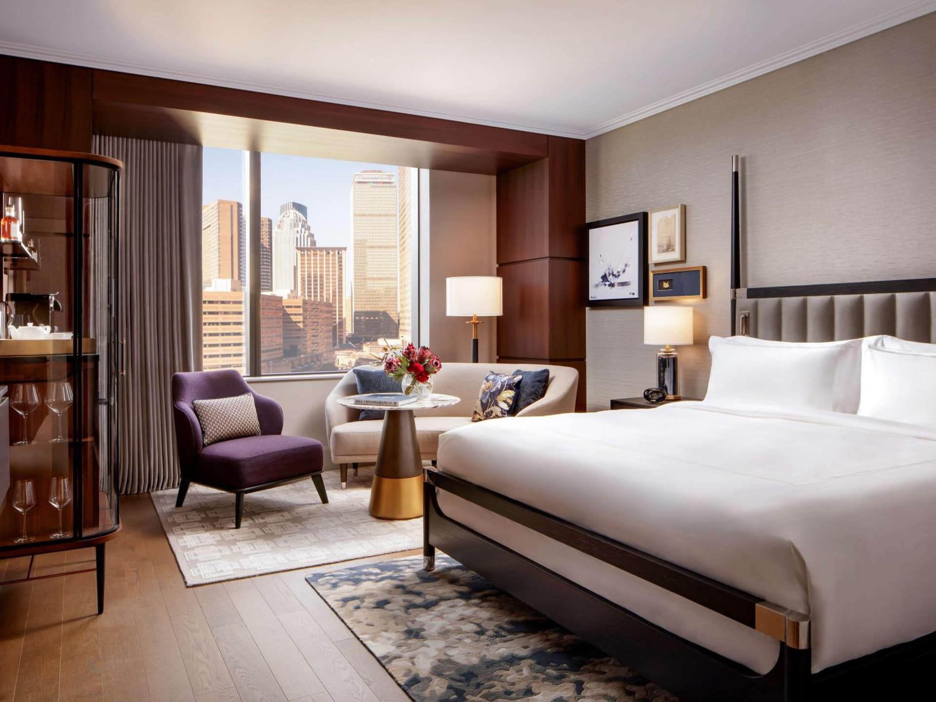 Premier King Room with Rain Shower and Soaking Tub - Hearing Accessible at Raffles Boston in Boston, MA