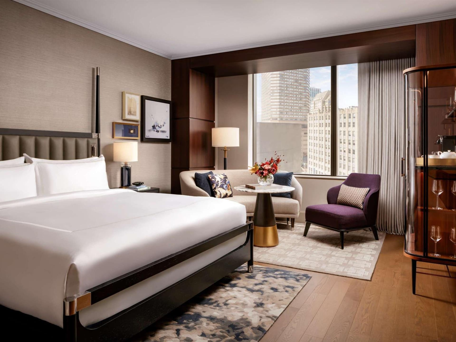 Deluxe King Room with Rain Shower at Raffles Boston in Boston, MA