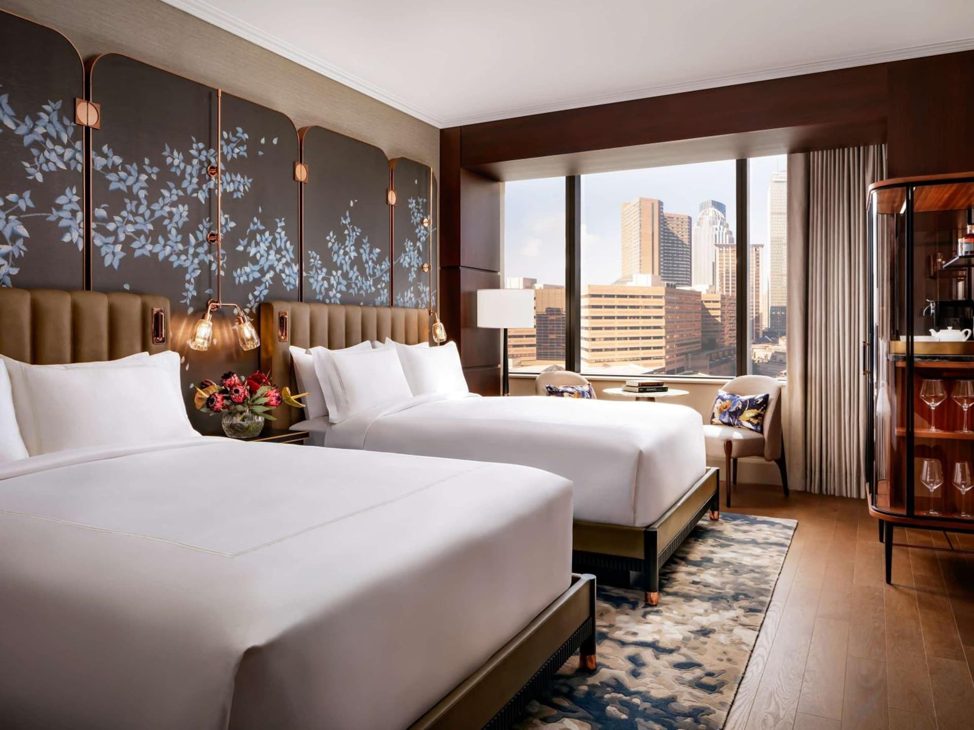 Deluxe Queen Room with Two Queen Beds and Rain Shower at Raffles Boston in Boston, MA