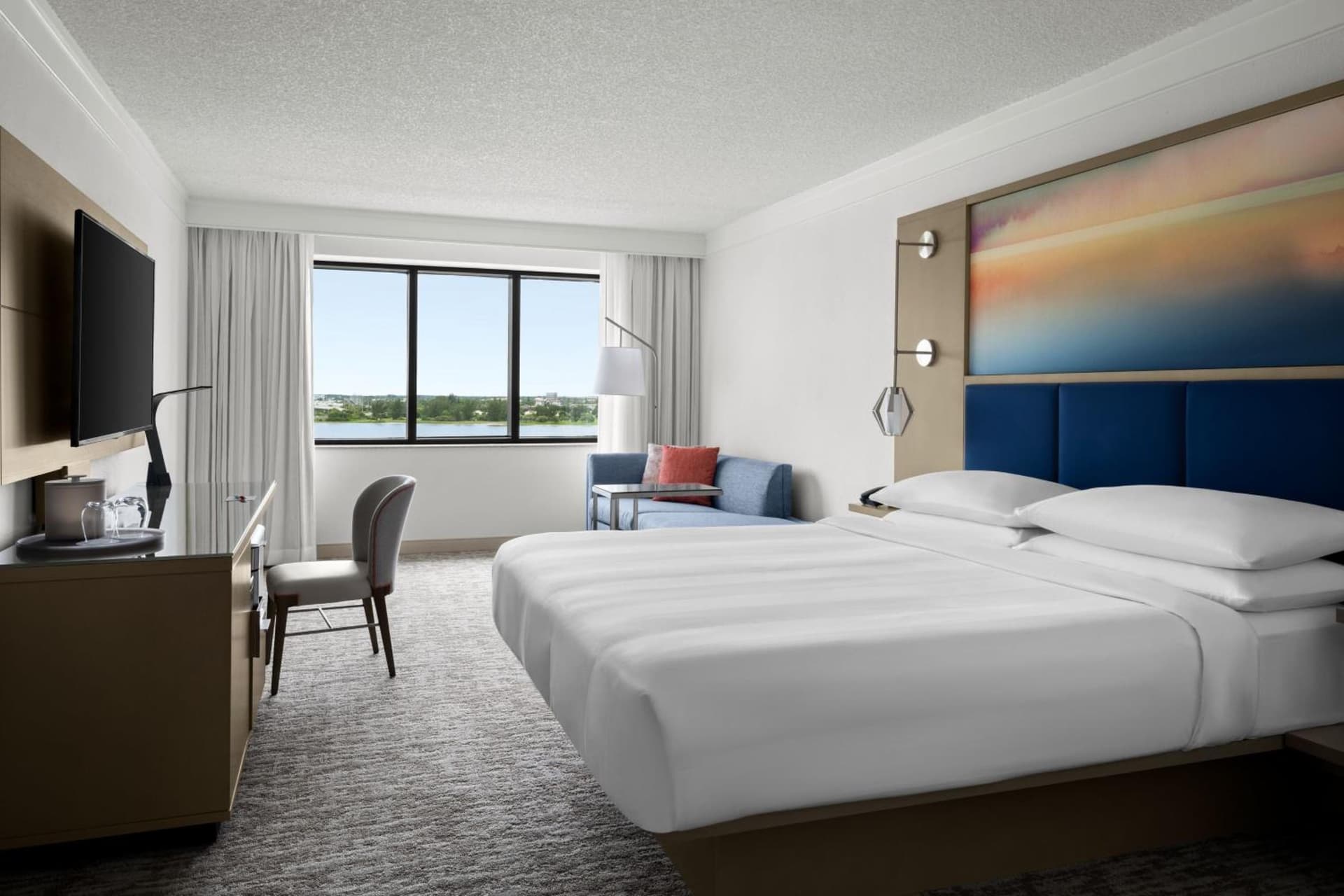Concierge King Room at West Palm Beach Marriott in West Palm Beach, FL
