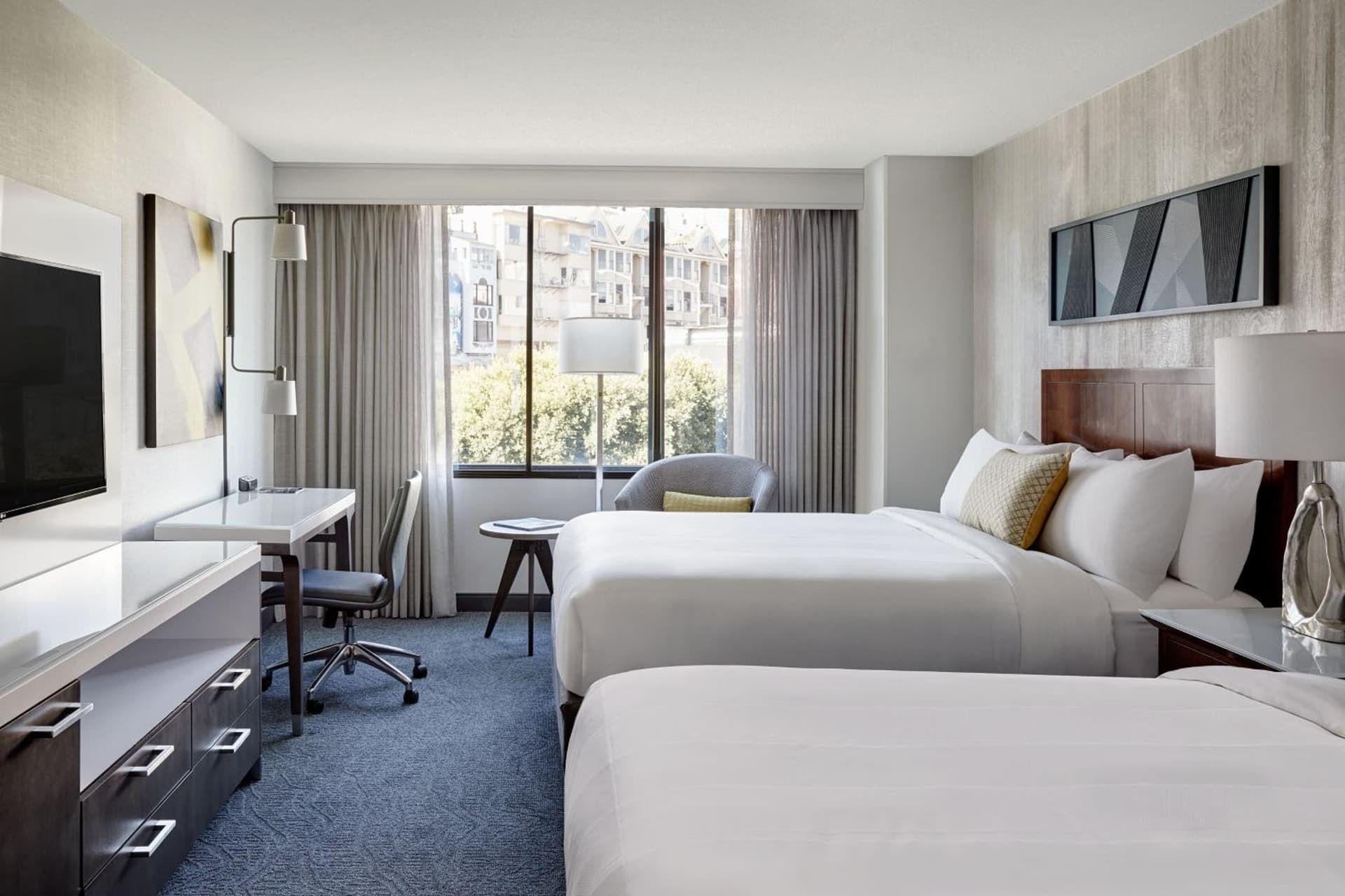 Queen Room with Two Queen Beds at San Francisco Marriott Fisherman's Wharf in San Francisco, CA
