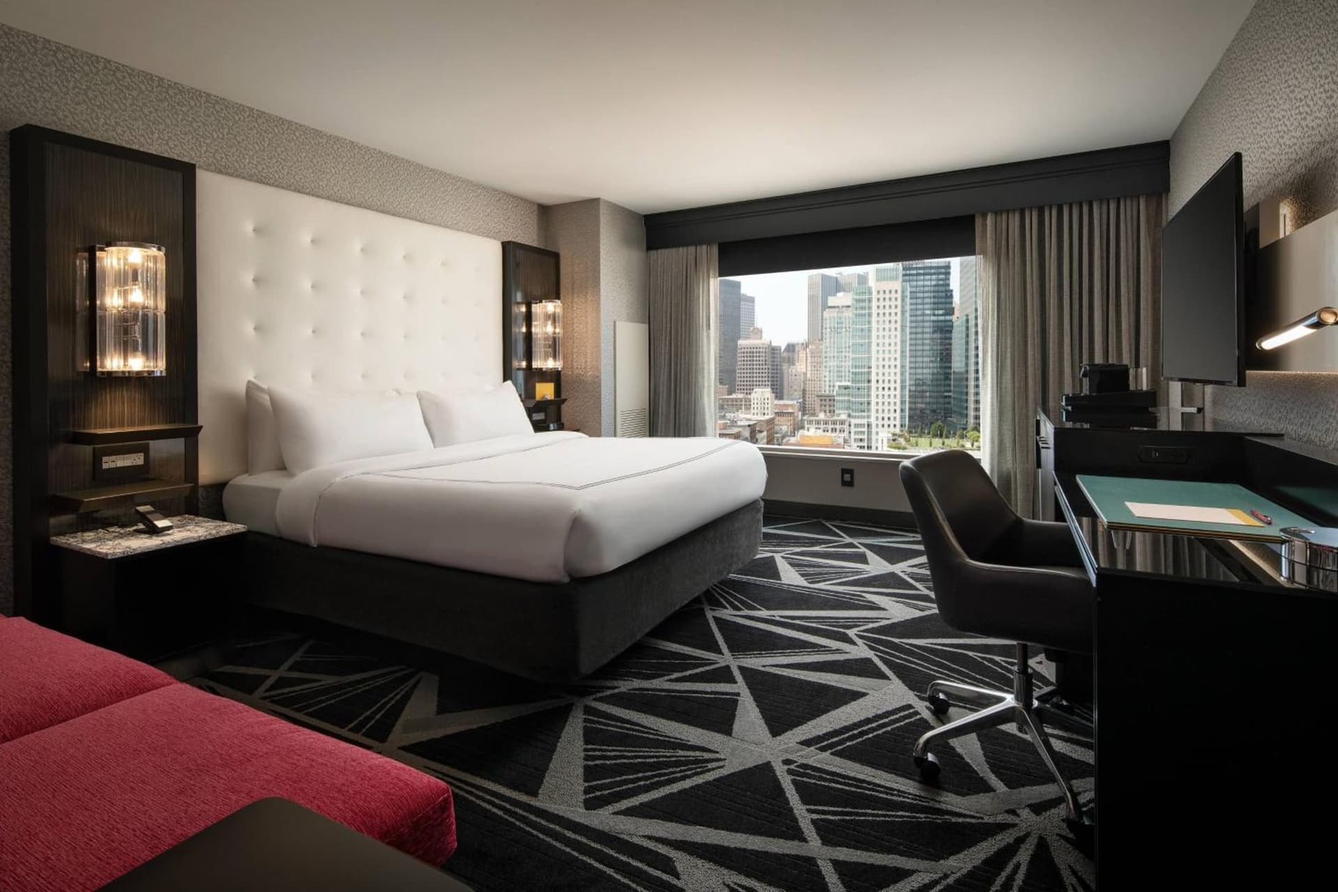 Guest room with king bed, city view - High Floor at The Clancy, Autograph Collection in San Francisco, CA