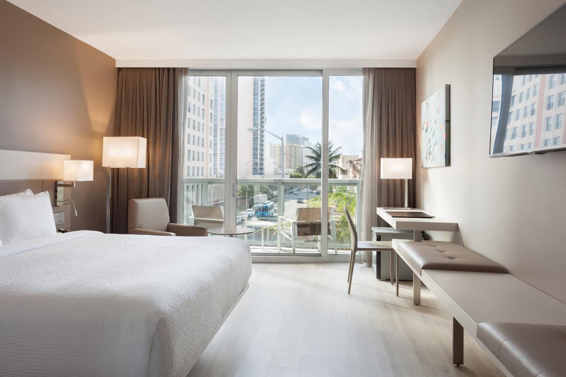 Deluxe King Room with Balcony at AC Hotel by Marriott Miami Beach in Miami Beach, FL