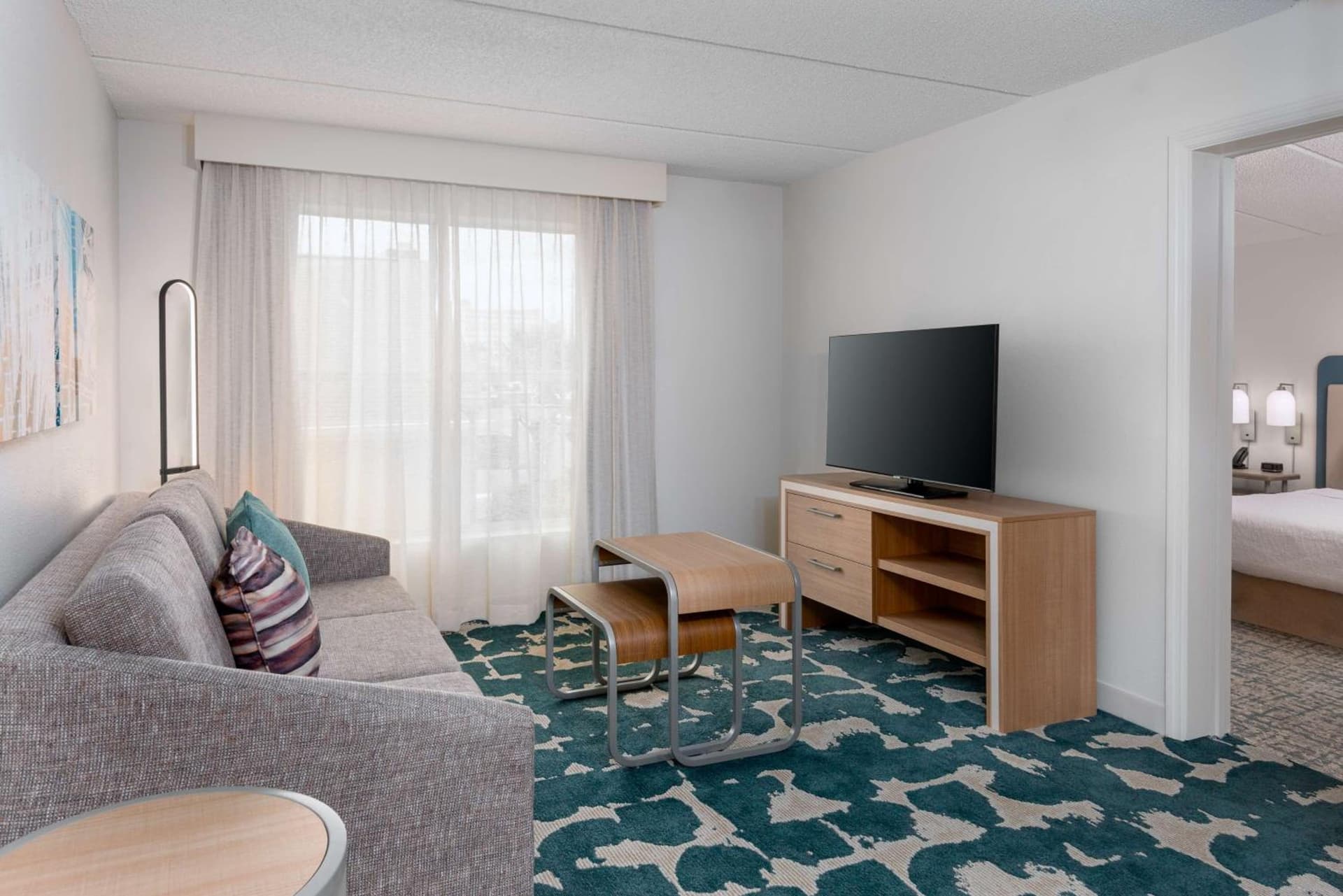 Suite with Two Queen Beds and Shower - Mobility and Hearing Access/Non-Smoking at Homewood Suites by Hilton Orlando-Nearest to Universal Studios in Orlando, FL