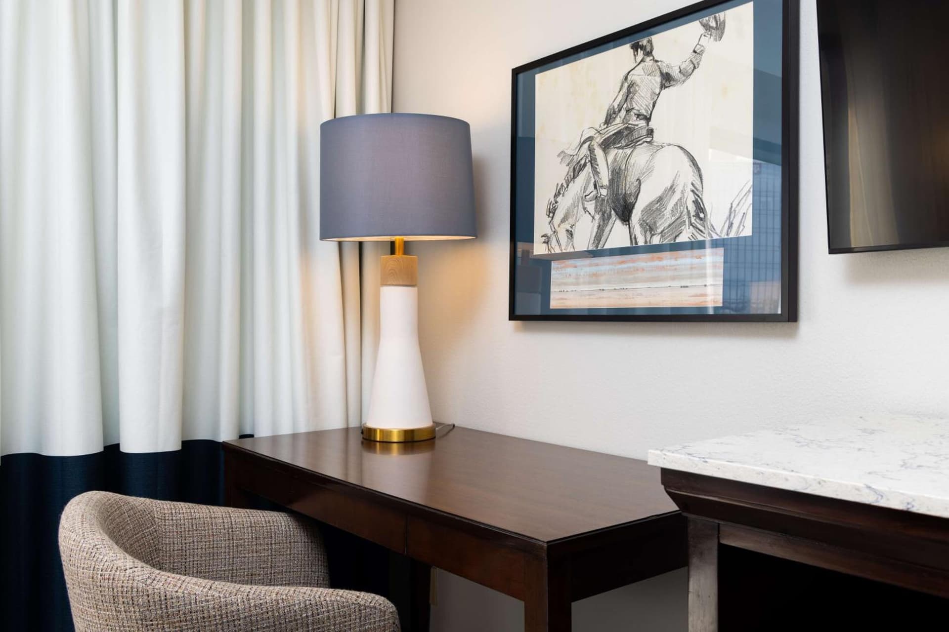 King Studio with Roll-In Shower and Kitchen - Mobility Accessible at DoubleTree by Hilton Houston Medical Center Hotel & Suites in Houston, TX