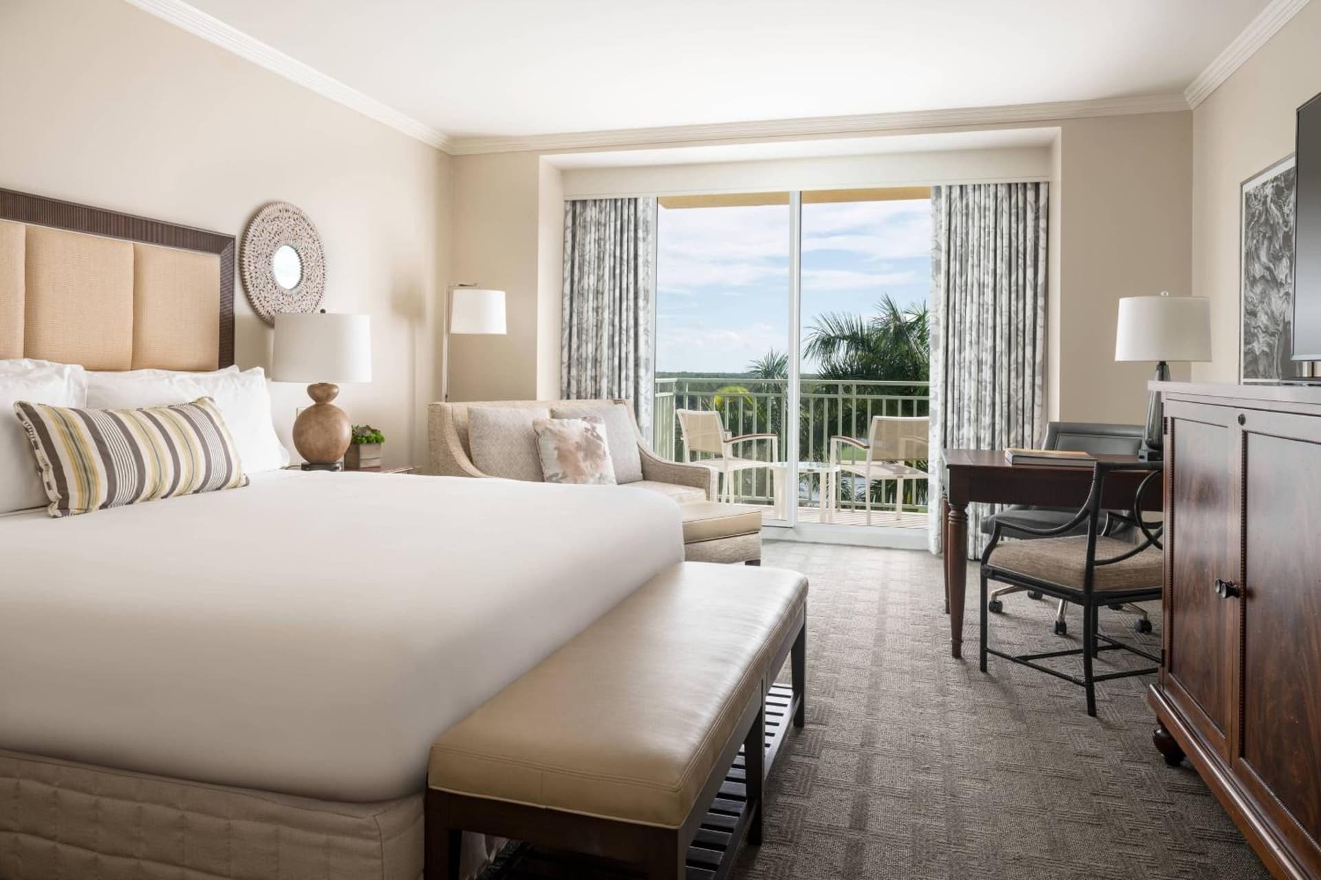 King Room with Balcony and Golf View - Hearing Accessible at The Ritz-Carlton Naples, Tiburon in Naples, FL