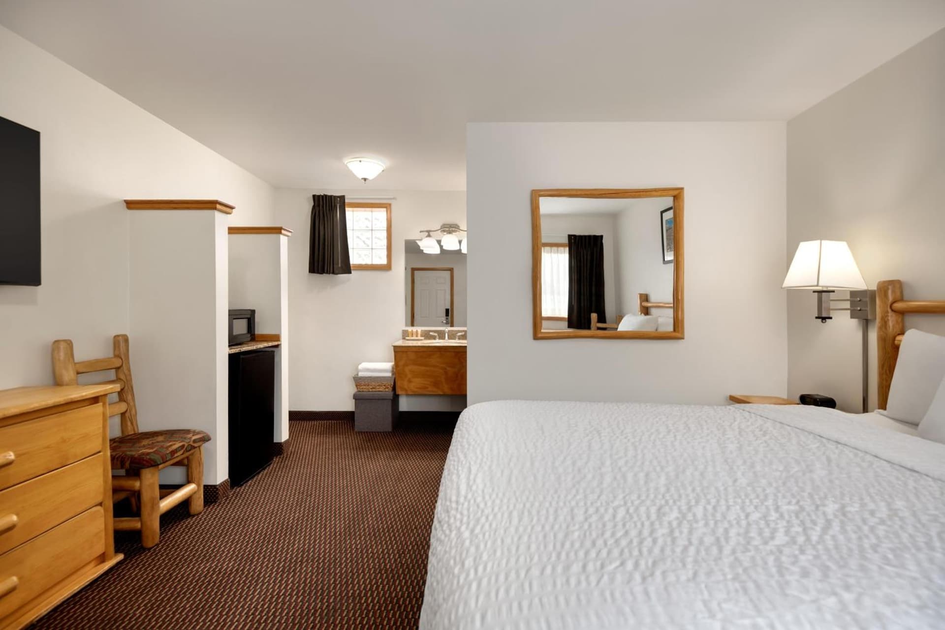 Queen Room at Nordic Lodge in Steamboat Springs, CO