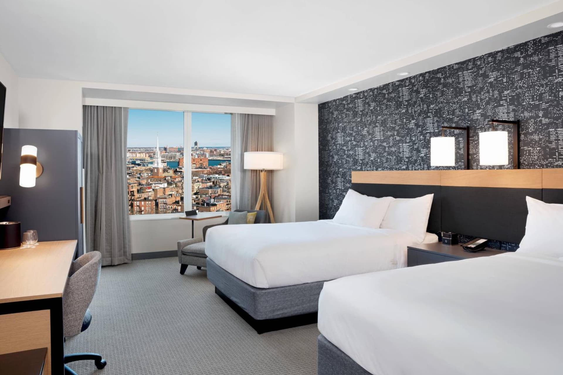 Queen Room with Two Queen Beds at Courtyard Boston Downtown/North Station in Boston, MA