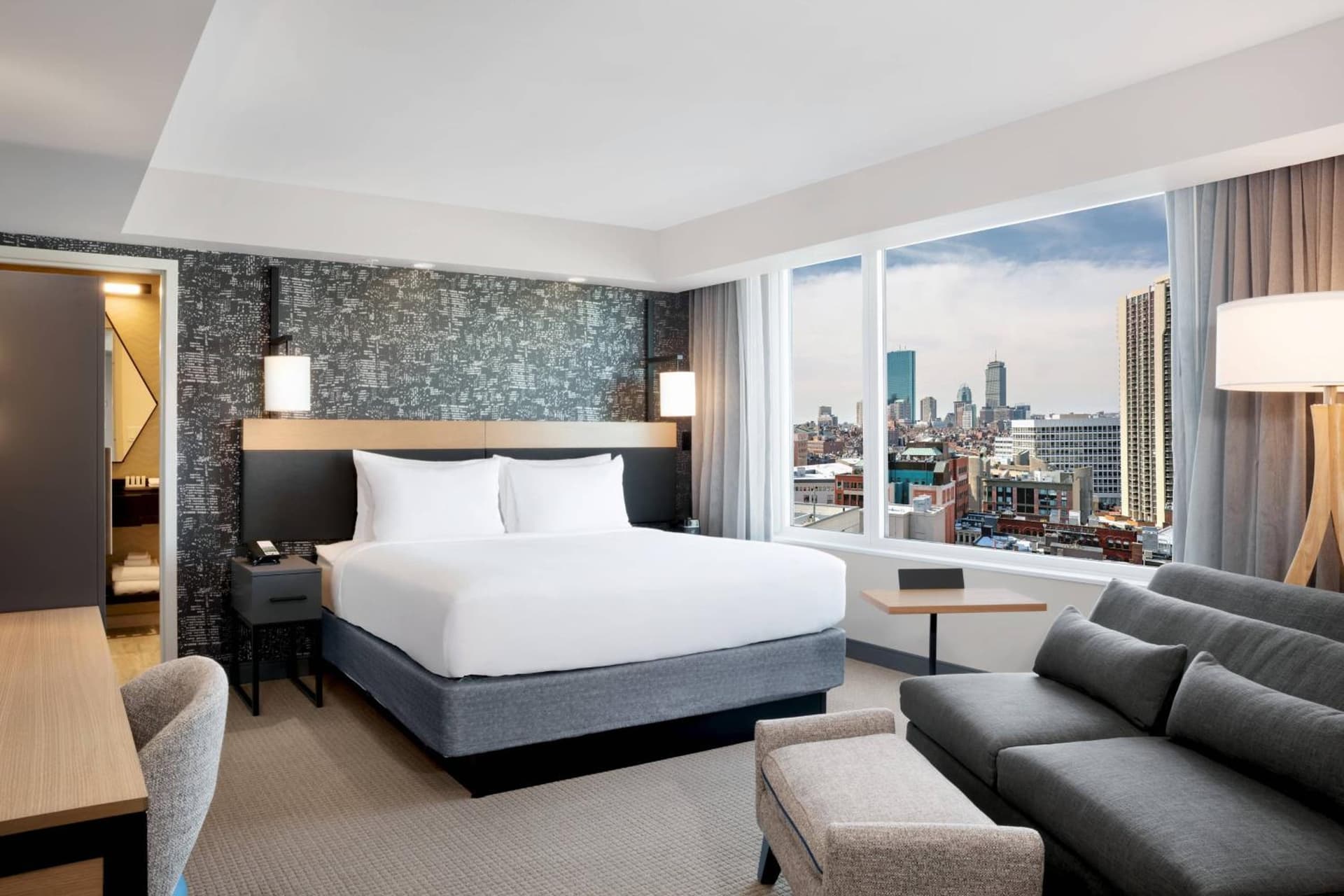 King Room with Sofa Bed at Courtyard Boston Downtown/North Station in Boston, MA