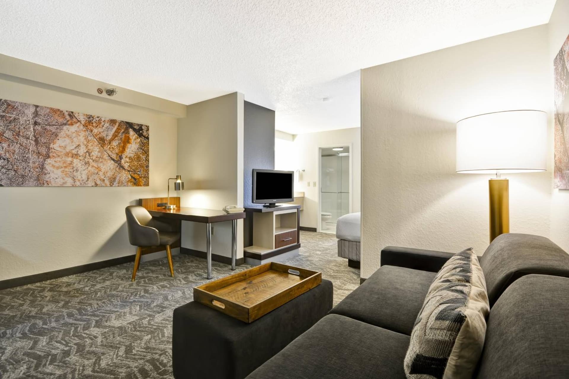 King Suite with Sofa Bed at SpringHill Suites by Marriott San Antonio Medical Center/Northwest in San Antonio, TX