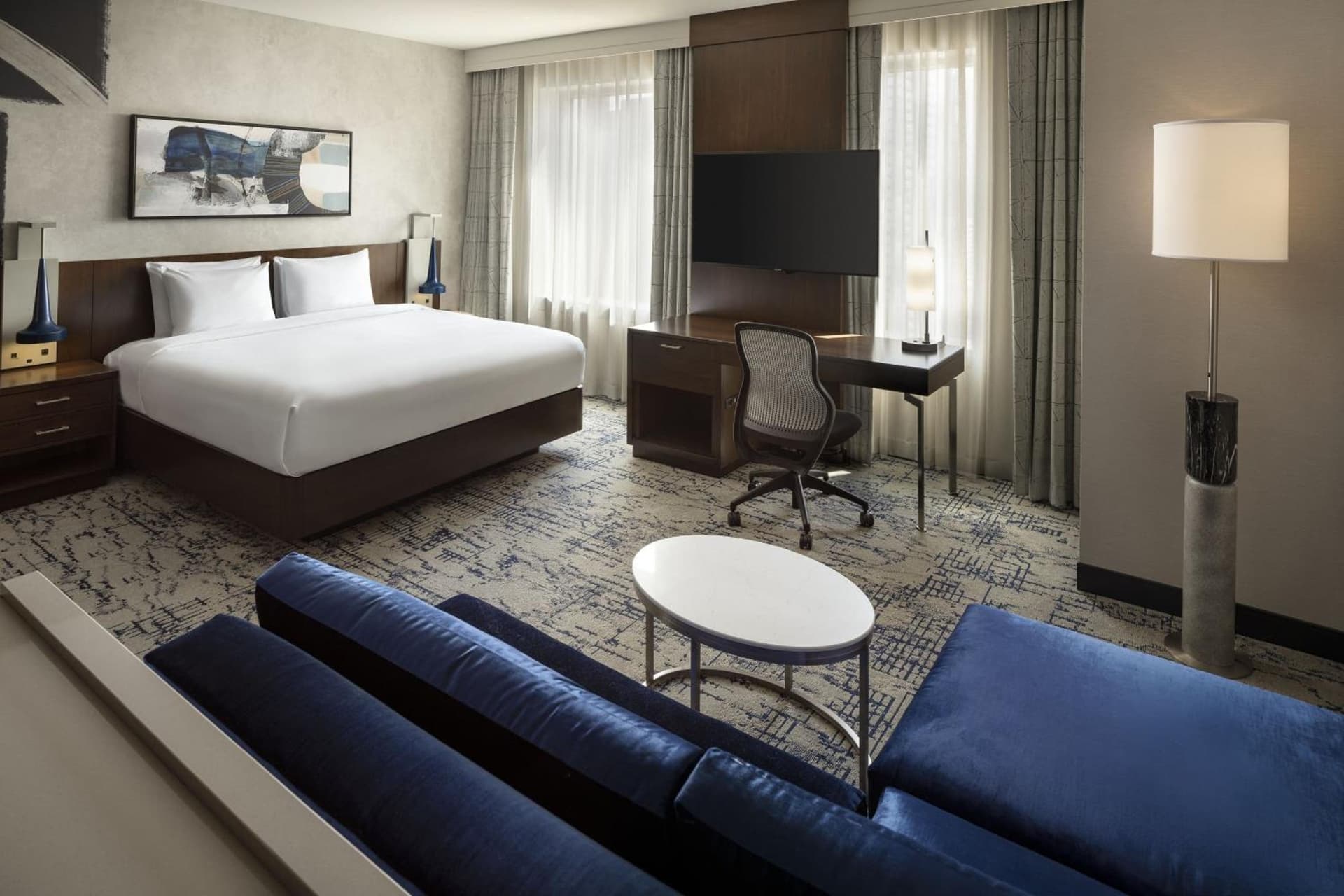 King Studio with Sofa Bed - Hearing Accessible at Residence Inn by Marriott Los Angeles L.A. LIVE in Los Angeles, CA