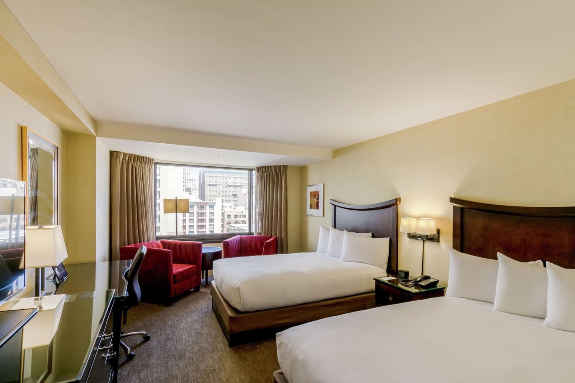 Double Room with Two Double Beds - Hearing Access at Hilton Parc 55 San Francisco Union Square in San Francisco, CA