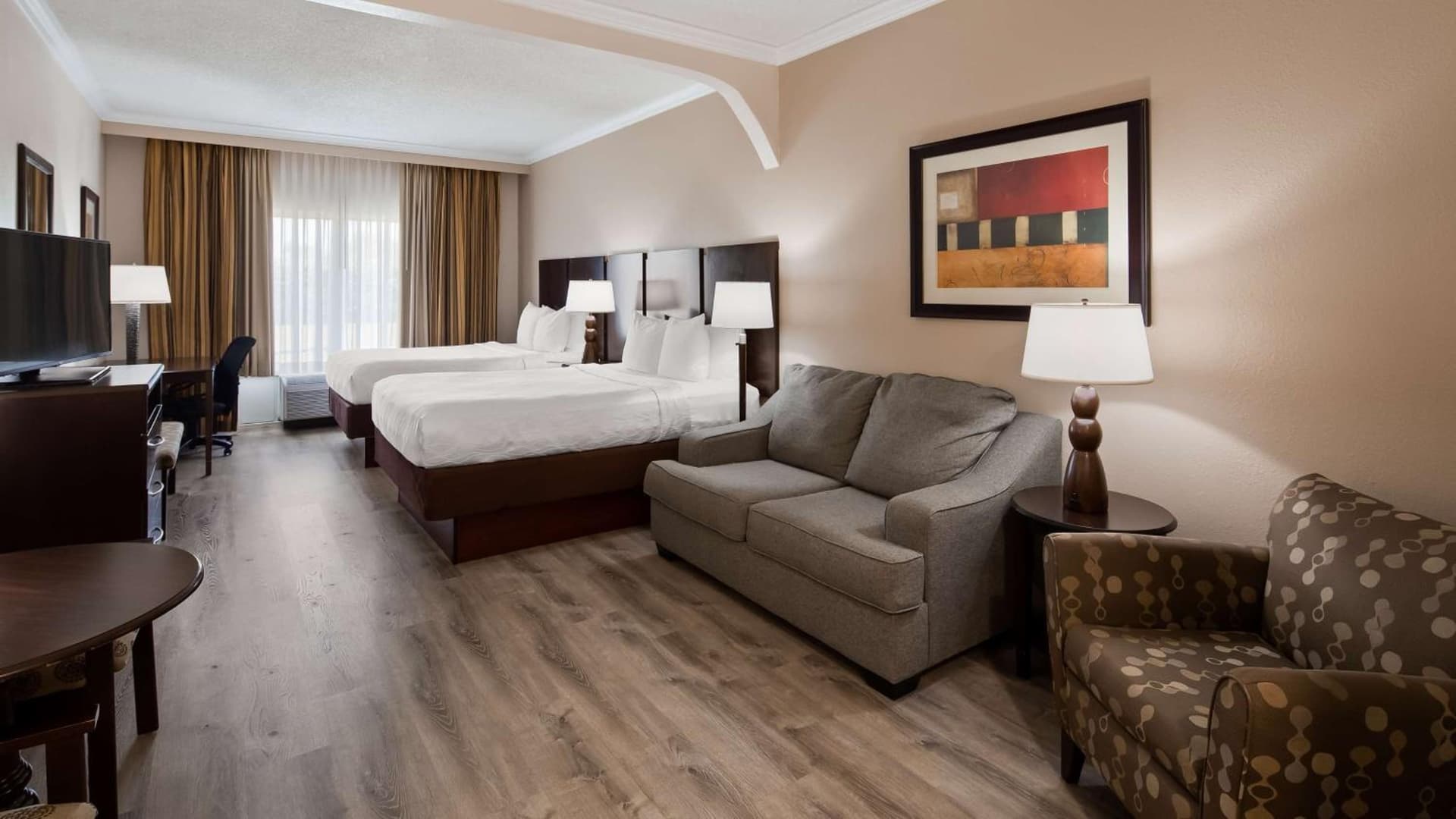 Two Queen Suite at Best Western Plus Ambassador Suites in Venice, FL