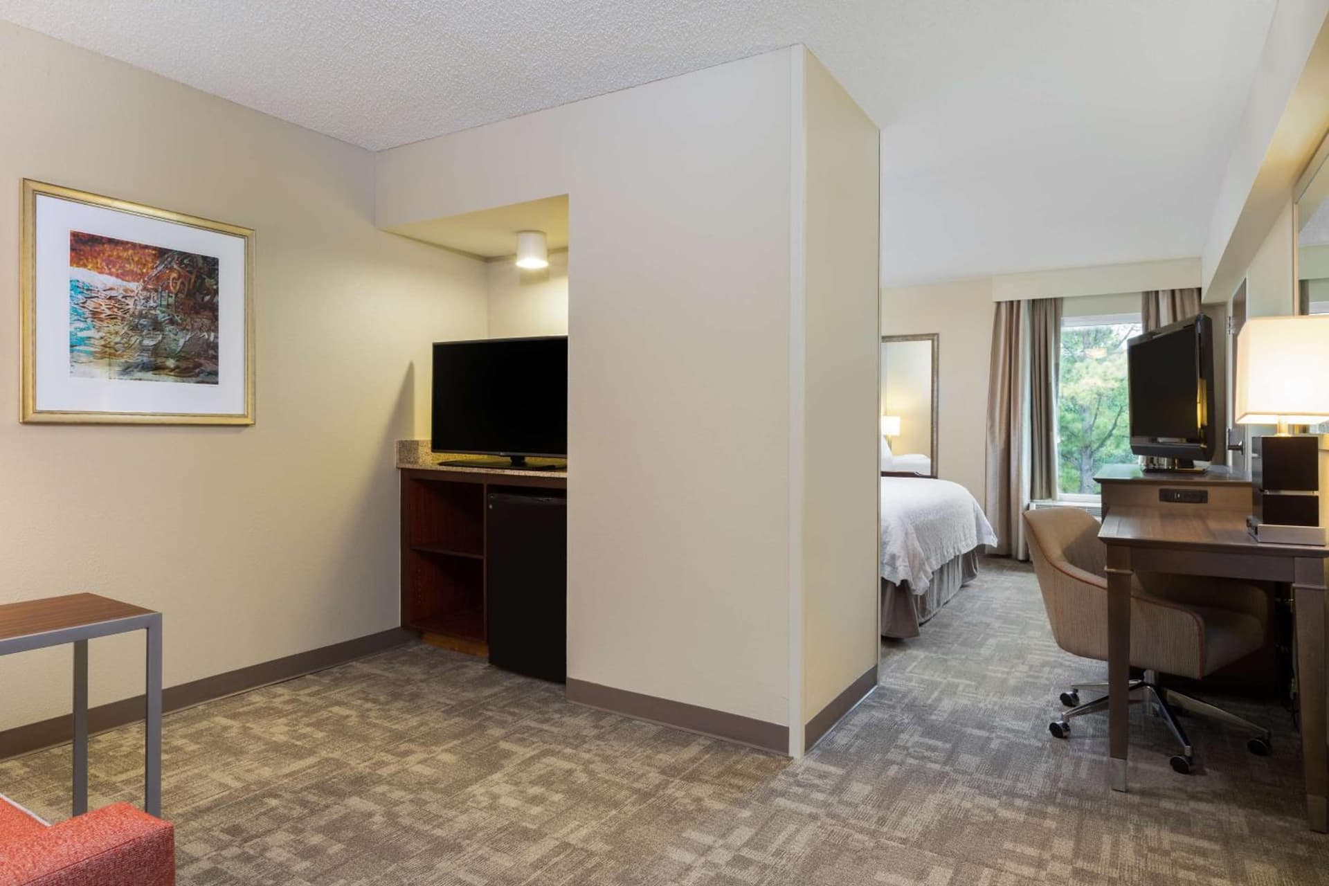 Parlor King Room with Sofa Bed and Walk-In Shower - Non-Smoking at Hampton Inn Houston Near the Galleria in Houston, TX