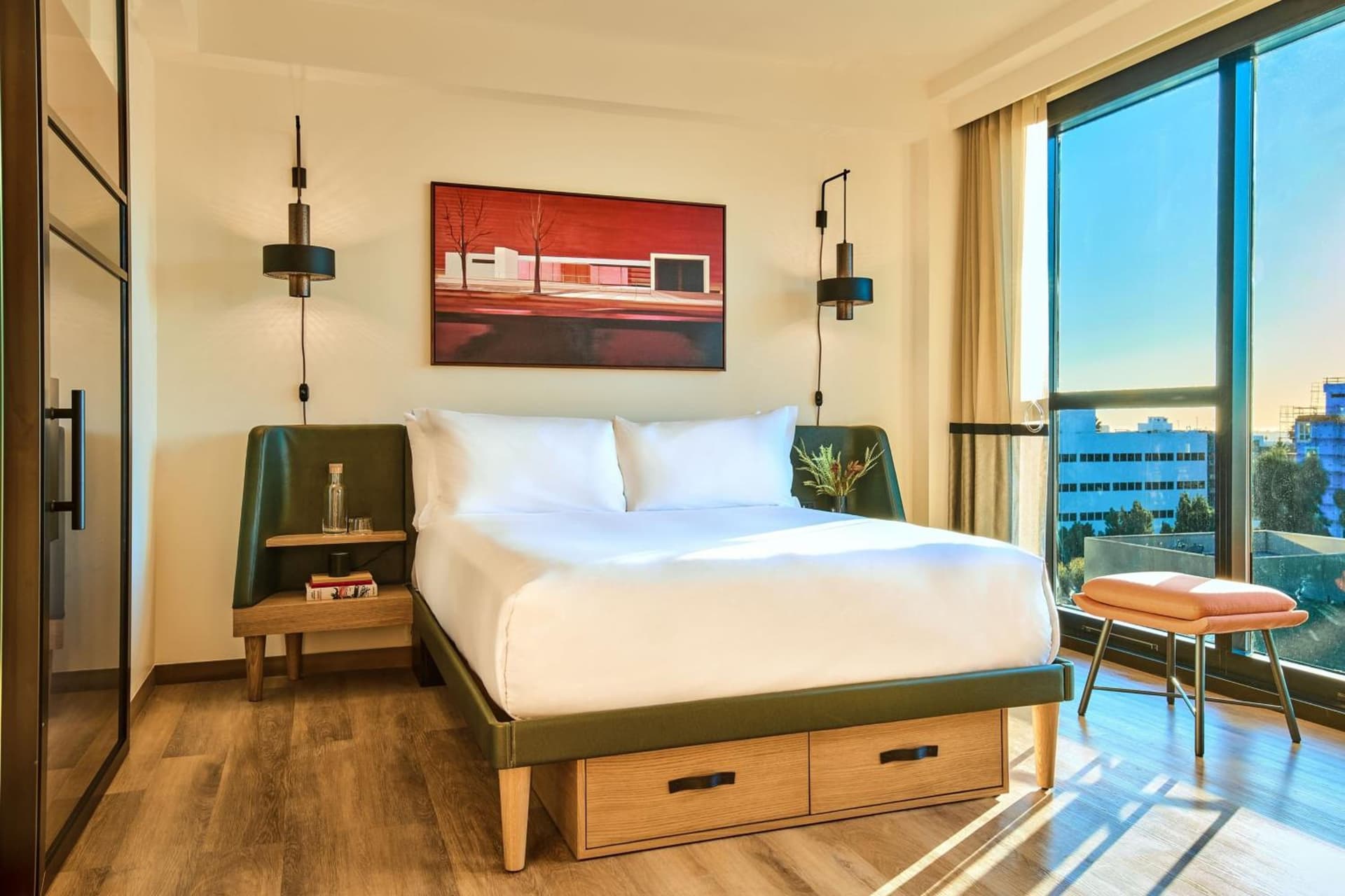 Deluxe King  at HOLLYWOOD VOLUME, a Tribute Portfolio Hotel in Los Angeles, CA