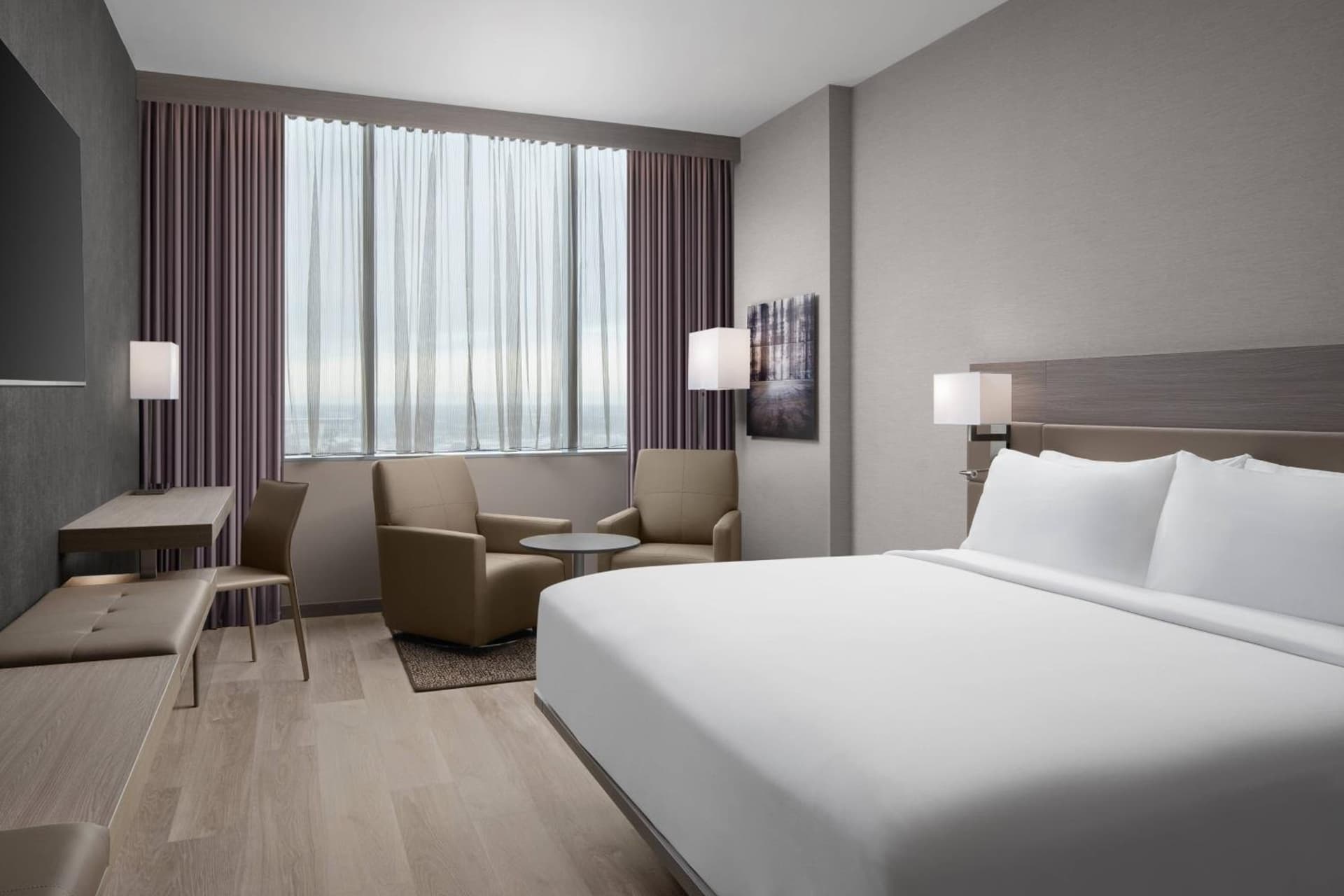 King Room with City View at AC Hotel by Marriott Orlando Downtown in Orlando, FL