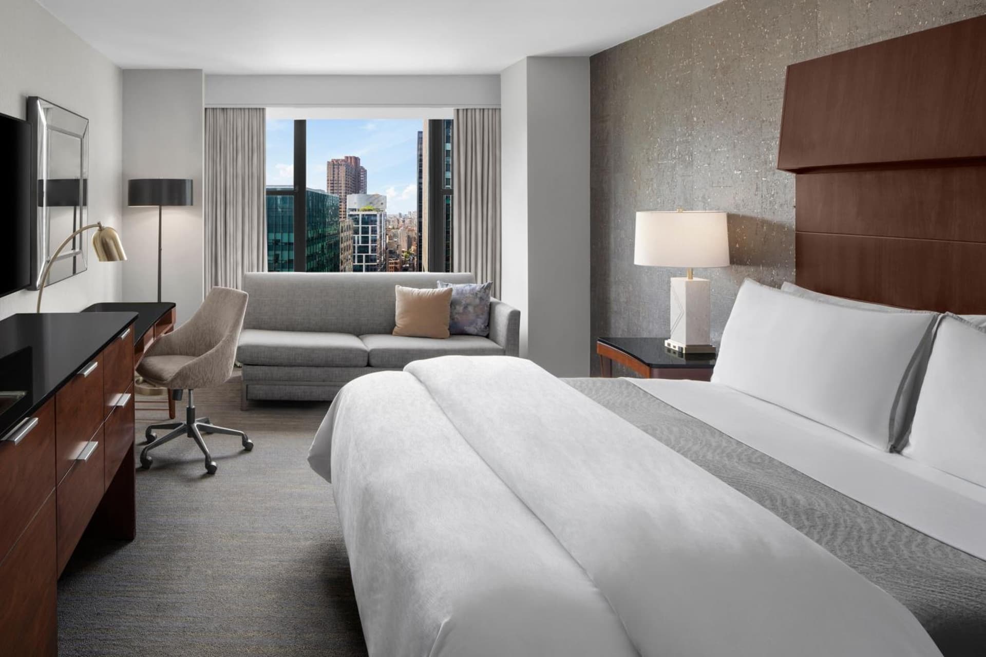 Deluxe King, Guest room, 1 King, Sofa bed at The Westin New York Grand Central in New York, NY