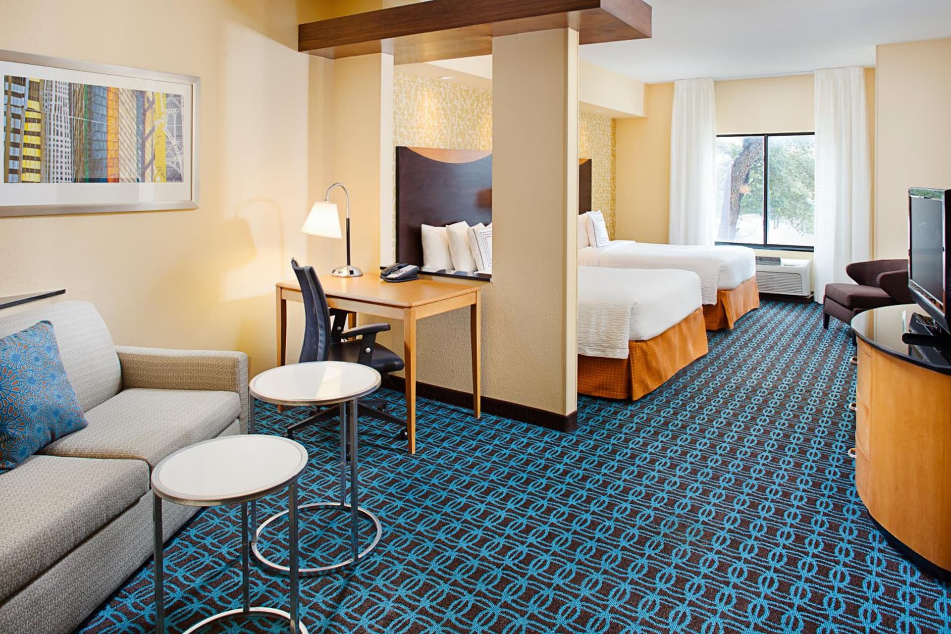 Queen Room with Two Queen Beds at Fairfield Inn & Suites by Marriott San Antonio SeaWorld / Westover Hills in San Antonio, TX