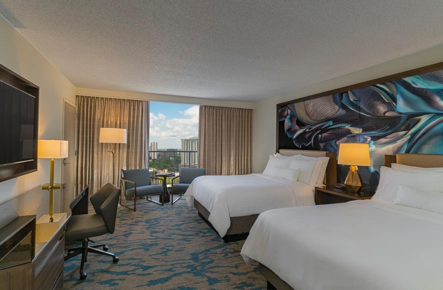Traditional, Guest room, 2 Queen at The Westin Galleria Houston in Houston, TX