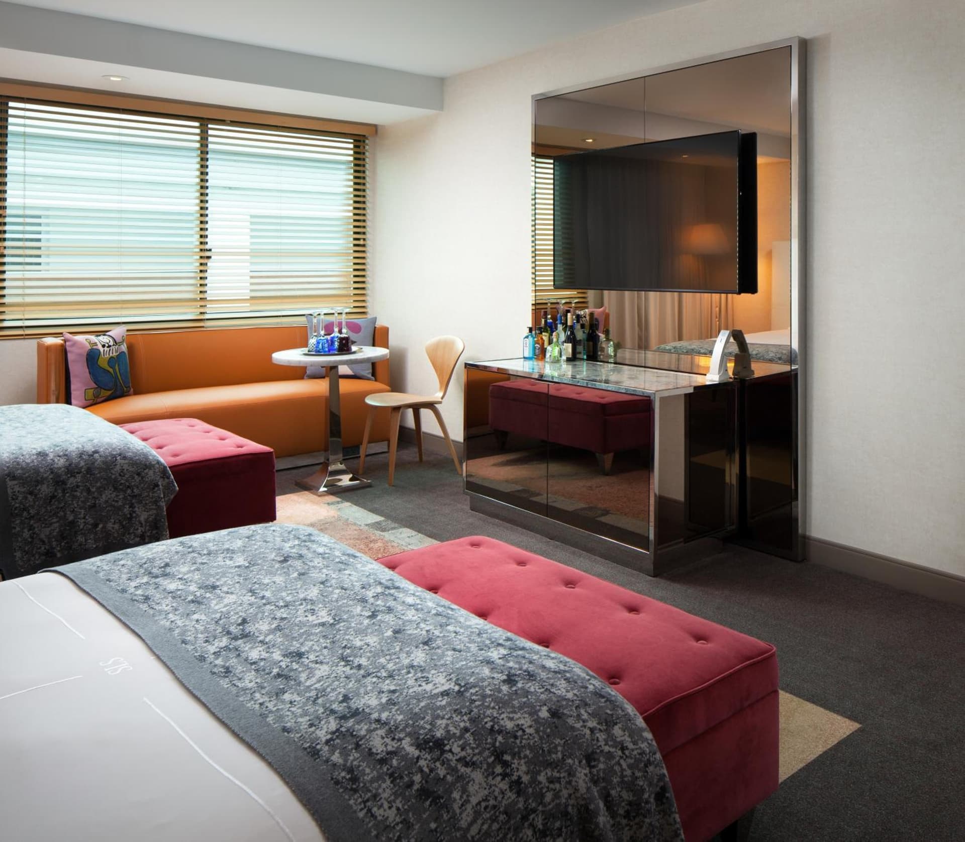 Premier Room, Guest room, Double at SLS Hotel, a Luxury Collection Hotel, Beverly Hills in Los Angeles, CA