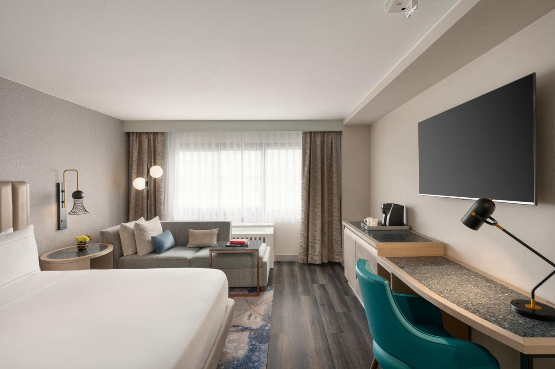 Deluxe King Room - Mobility/Hearing Accessible at DoubleTree by Hilton San Francisco South Airport Blvd in South San Francisco, CA