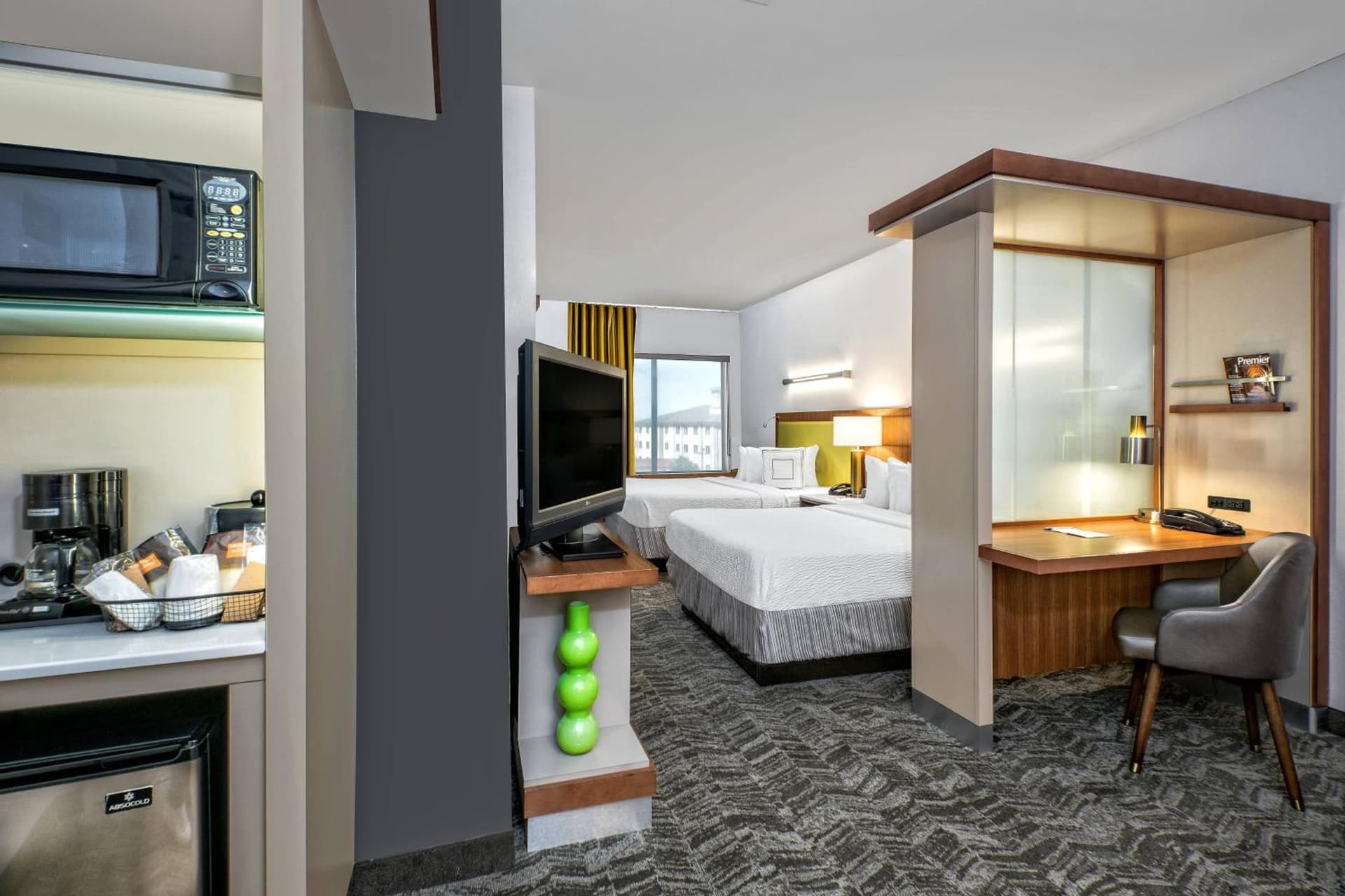 Queen Suite with Two Queen Beds and Trundle Sofa at SpringHill Suites by Marriott San Antonio Airport in San Antonio, TX