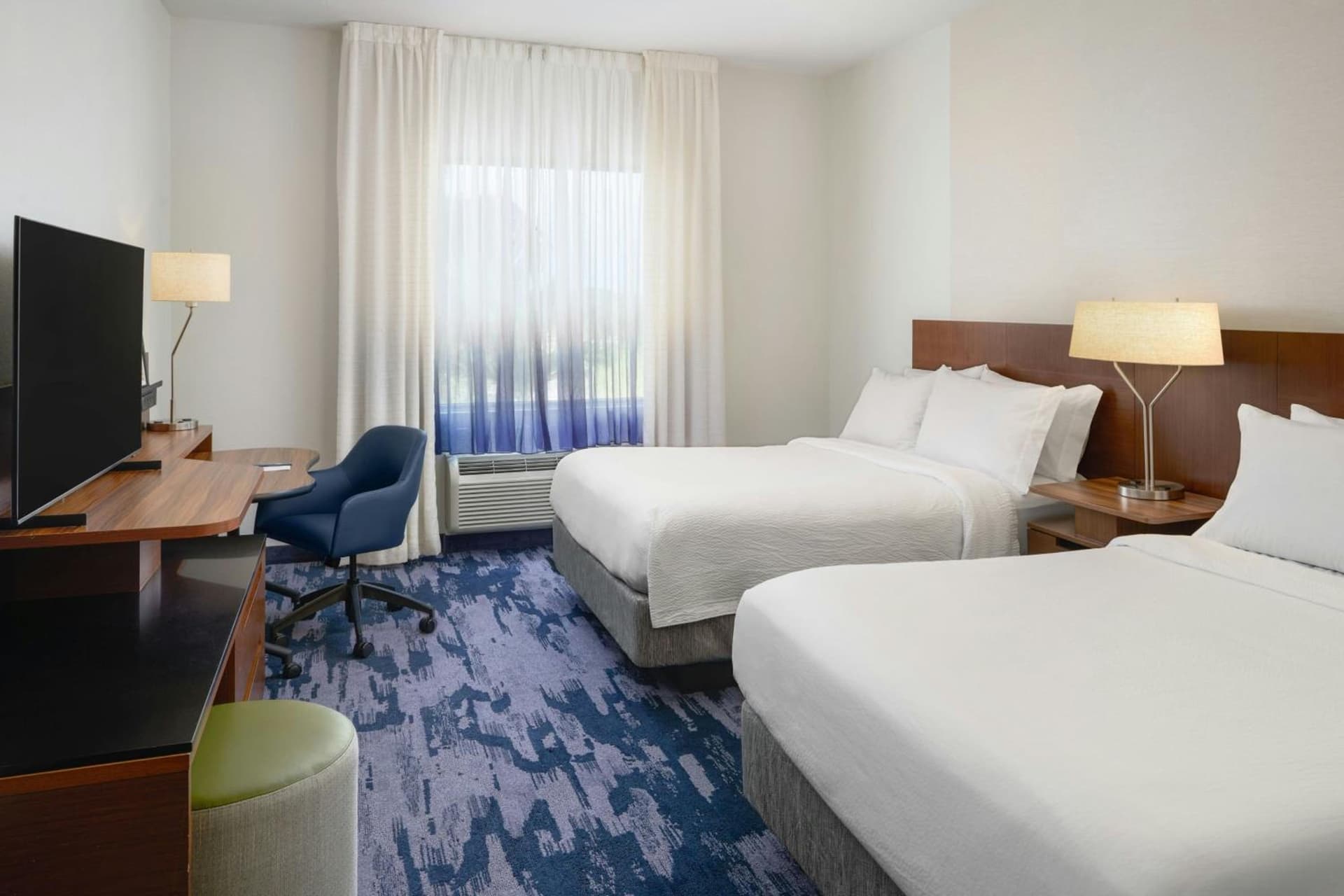 Queen Room with Two Queen Beds and Adapted Tub - Mobility and Hearing Accessible at Fairfield Inn & Suites by Marriott Delray Beach I-95 in Delray Beach, FL