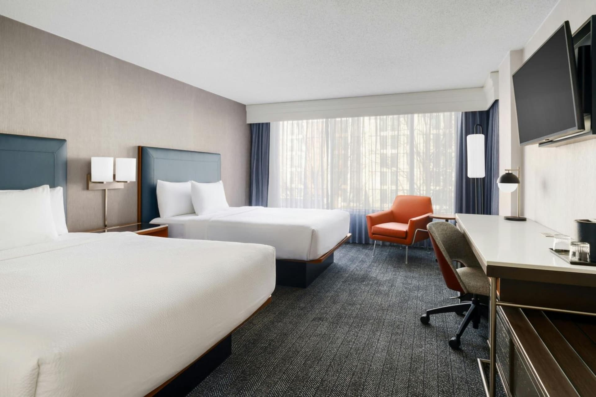 Queen Room with Two Queen Beds and Bathtub - Mobility Access at Courtyard by Marriott Atlanta Buckhead in Atlanta, GA