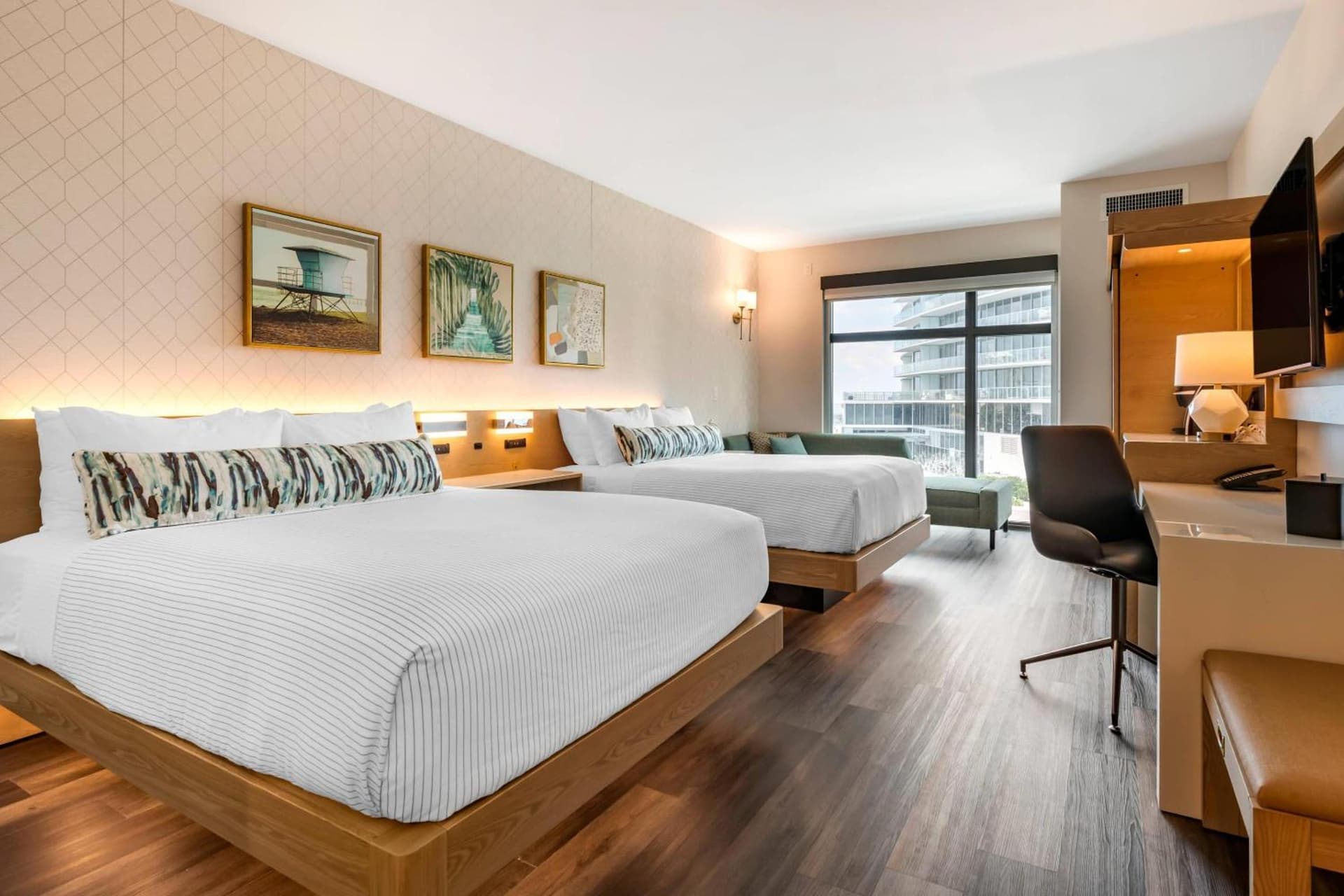 Standard Queen Room with Two Queen Beds - Non-Smoking at Cambria Hotel Fort Lauderdale Beach in Fort Lauderdale, FL