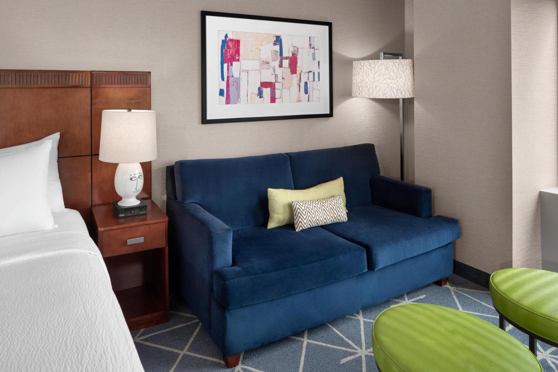 Larger Deluxe King Room with Sofa Bed at Courtyard New York Manhattan/Midtown East in New York, NY
