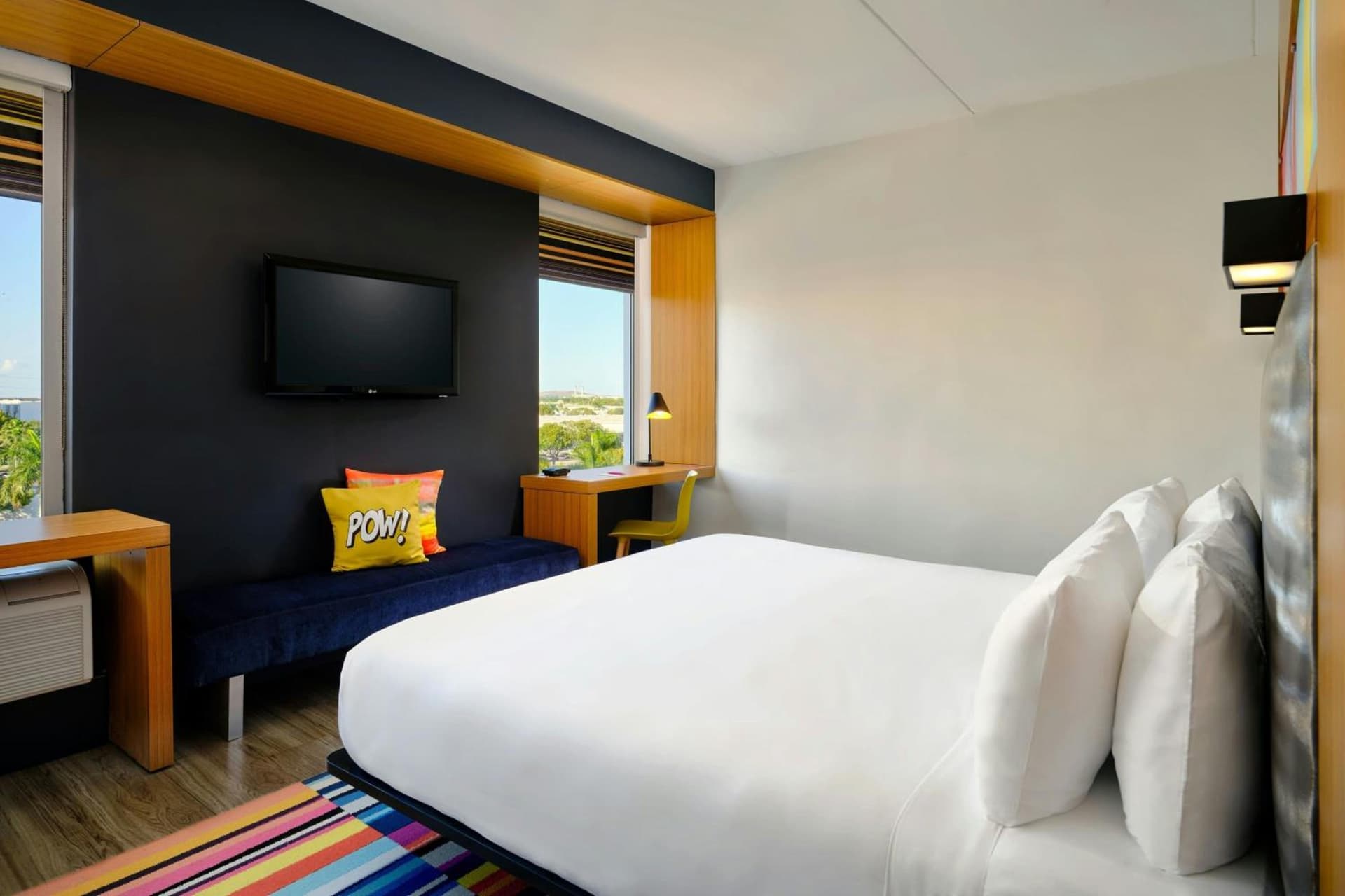 King Room with Roll-in Shower - Mobility Accessible at Aloft Miami Doral in Miami, FL